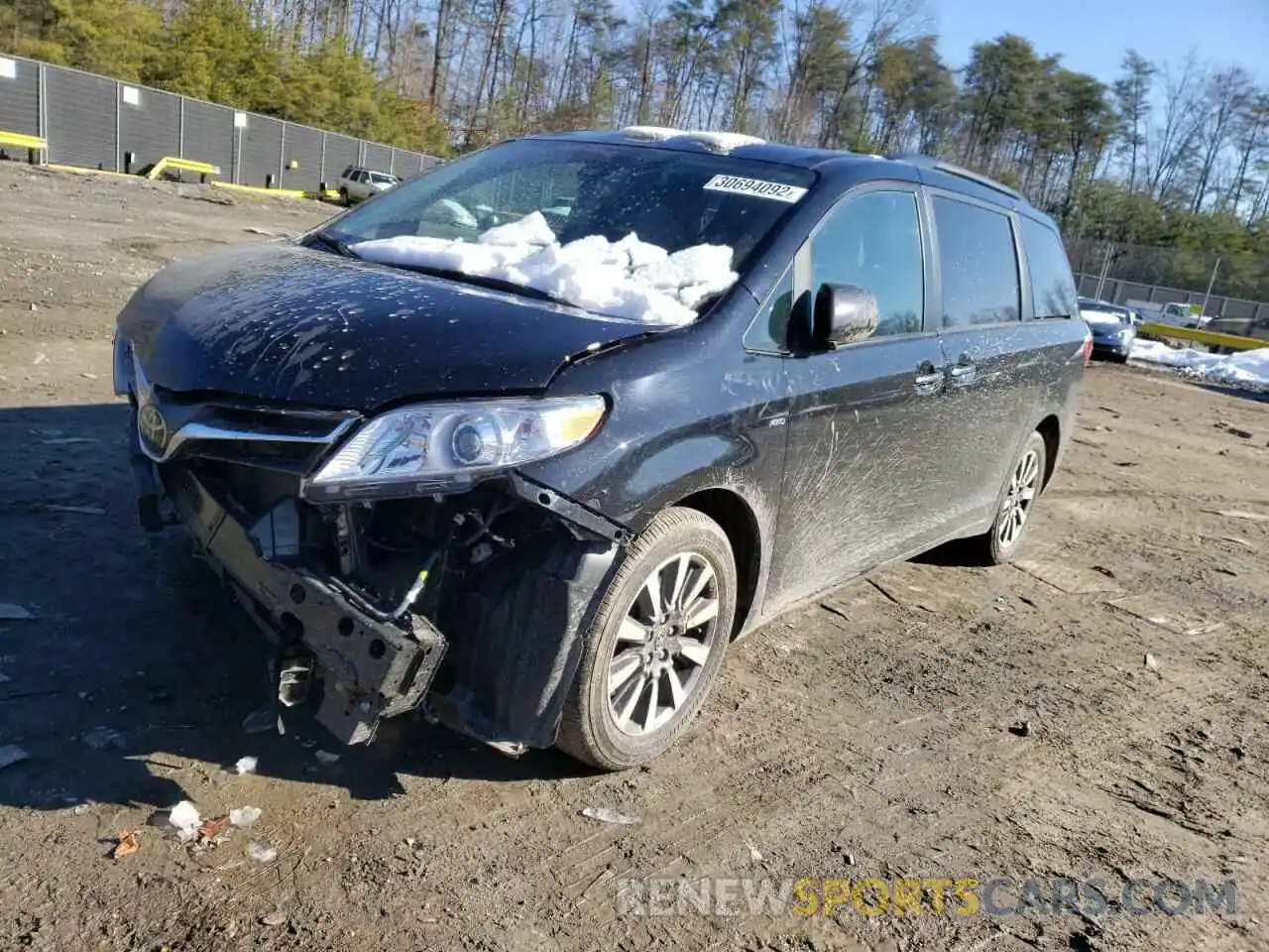 2 Photograph of a damaged car 5TDDZ3DC0KS225287 TOYOTA SIENNA 2019