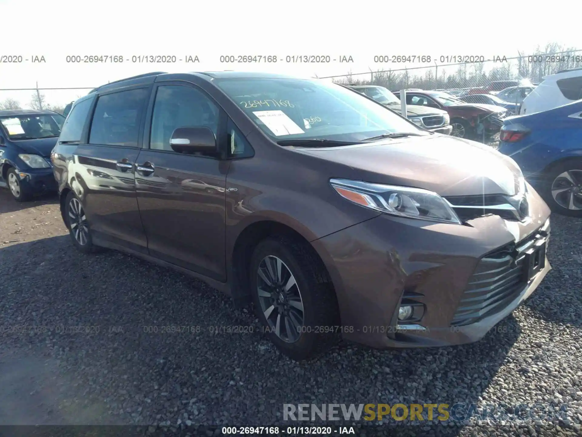 1 Photograph of a damaged car 5TDDZ3DC1KS210779 TOYOTA SIENNA 2019