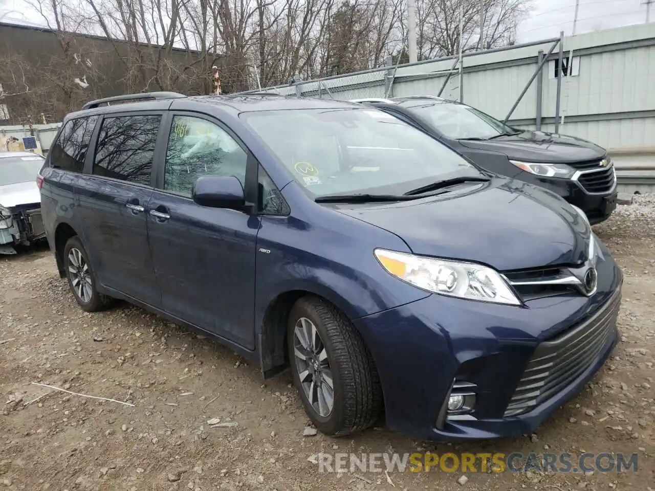 1 Photograph of a damaged car 5TDDZ3DC1KS218719 TOYOTA SIENNA 2019