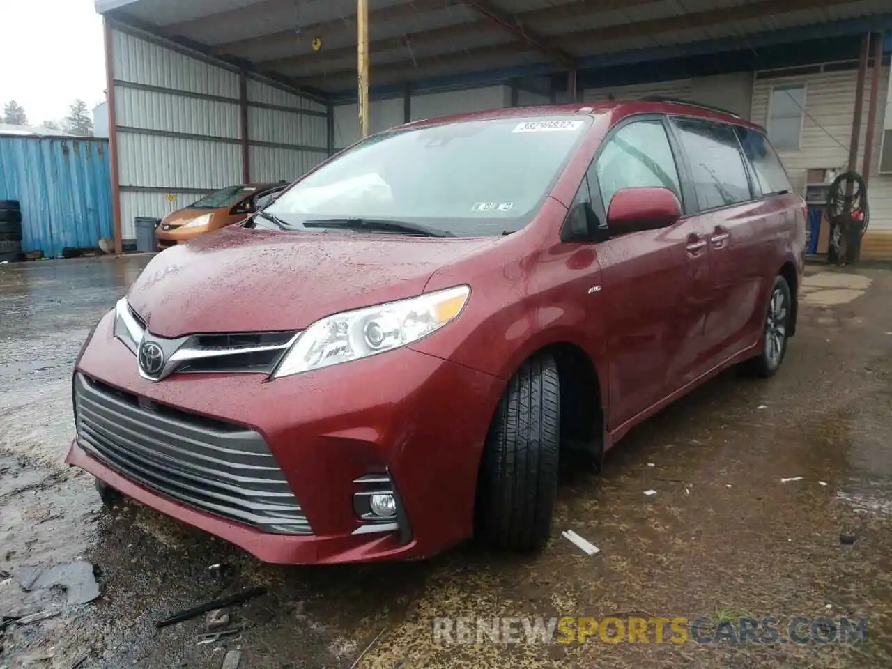 2 Фотография поврежденного автомобиля 5TDDZ3DC1KS227047 TOYOTA SIENNA 2019