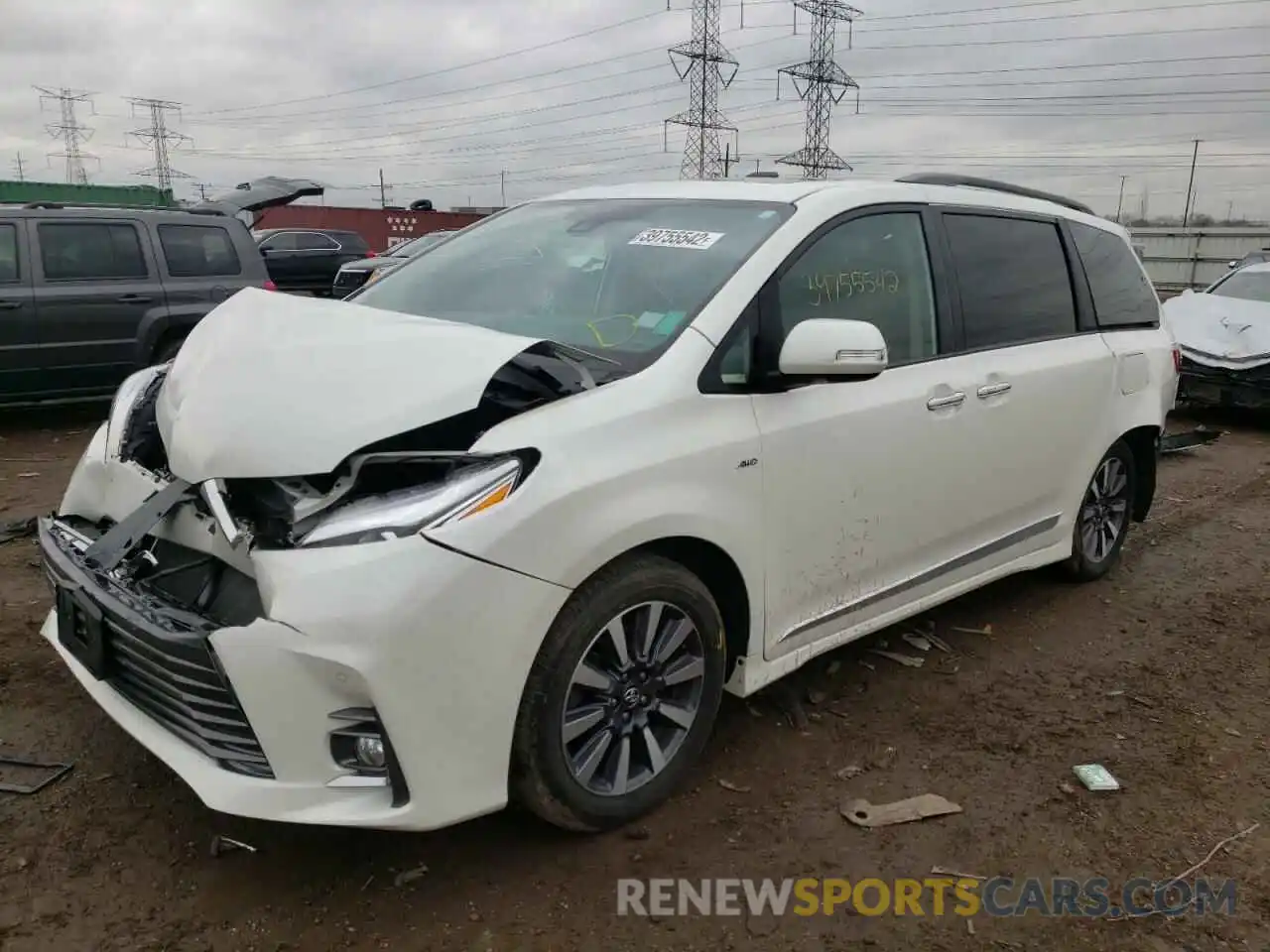 2 Фотография поврежденного автомобиля 5TDDZ3DC2KS217448 TOYOTA SIENNA 2019