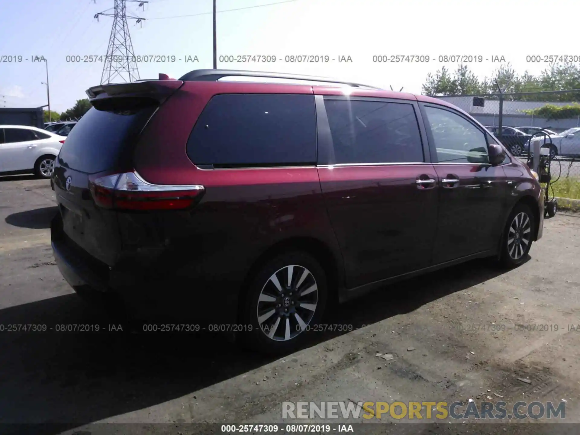 4 Фотография поврежденного автомобиля 5TDDZ3DC2KS221595 TOYOTA SIENNA 2019