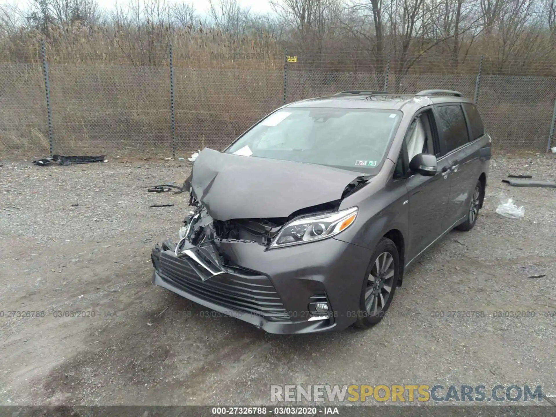 2 Photograph of a damaged car 5TDDZ3DC3KS218446 TOYOTA SIENNA 2019