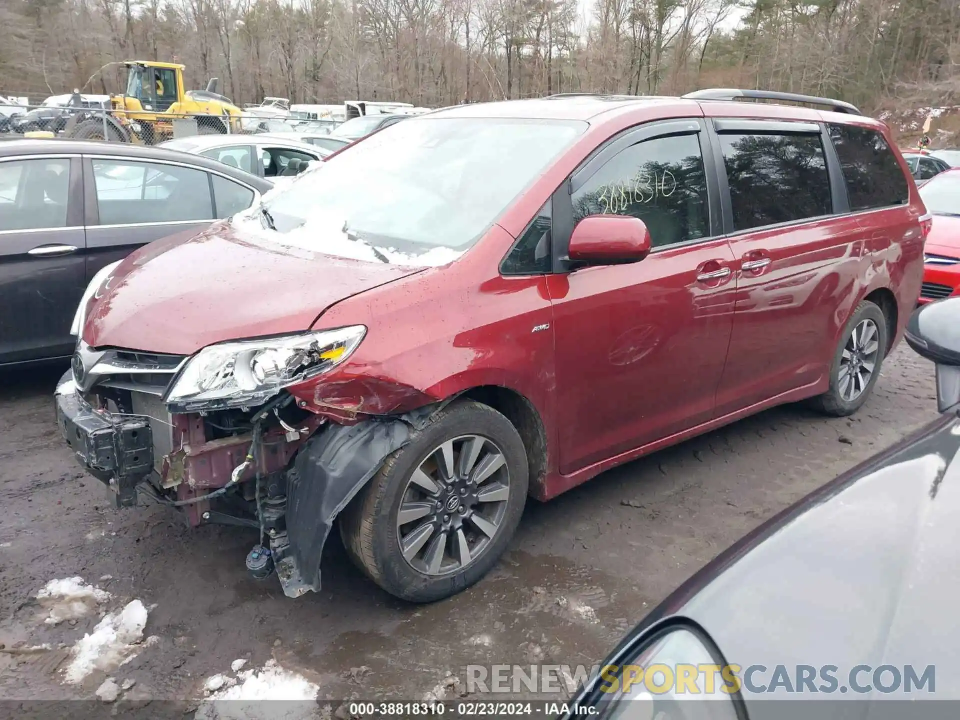 2 Фотография поврежденного автомобиля 5TDDZ3DC4KS220562 TOYOTA SIENNA 2019