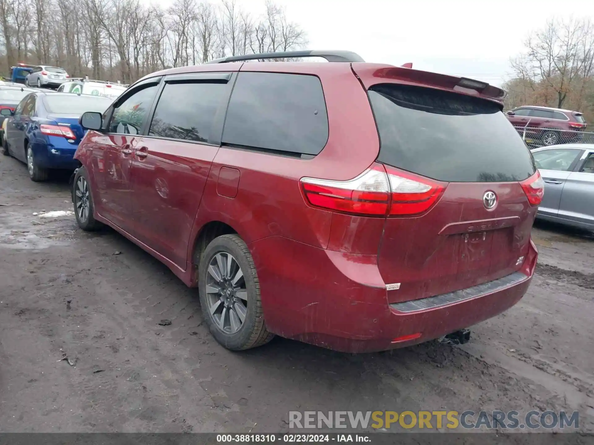 3 Фотография поврежденного автомобиля 5TDDZ3DC4KS220562 TOYOTA SIENNA 2019