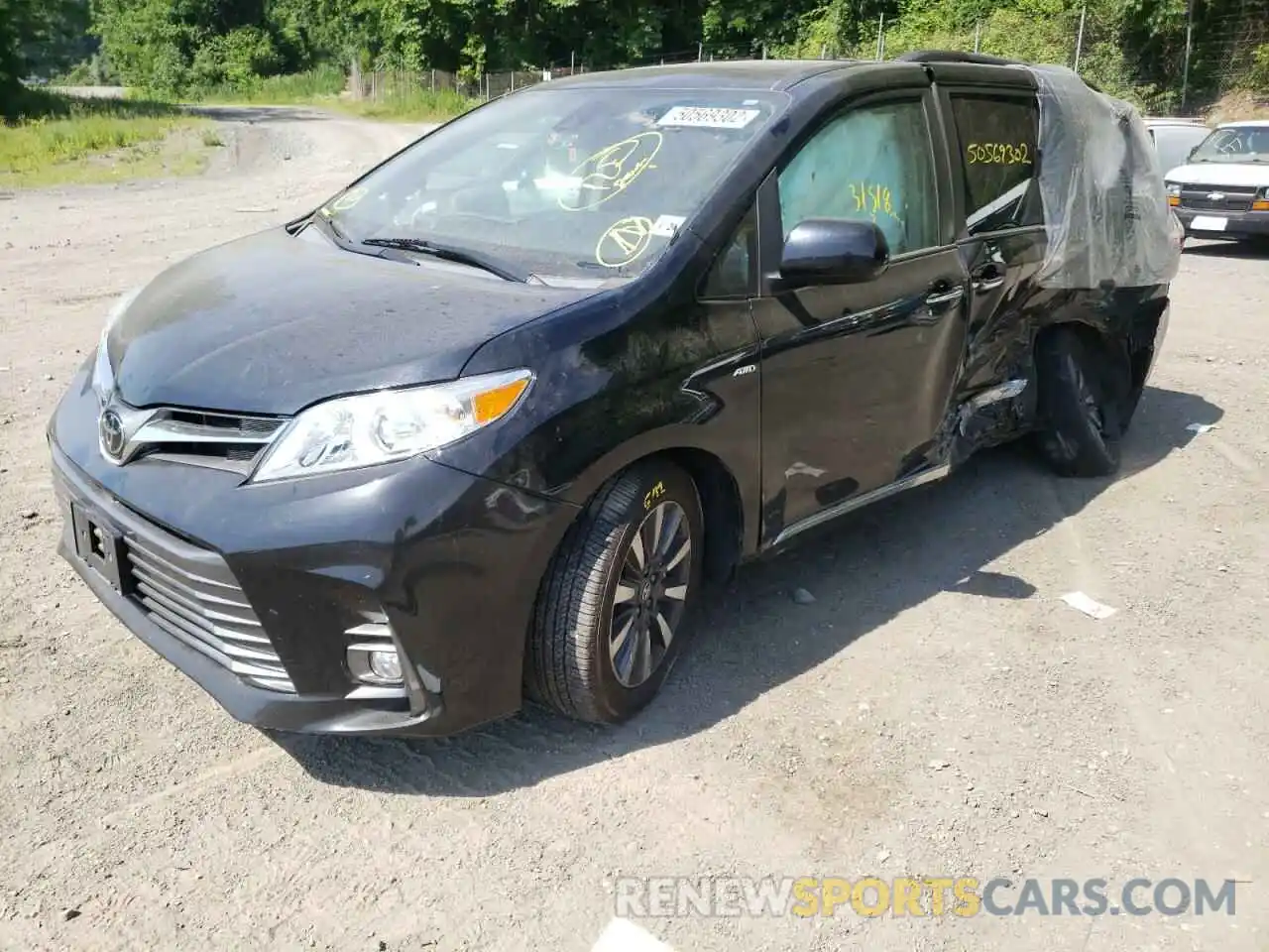 2 Фотография поврежденного автомобиля 5TDDZ3DC4KS221095 TOYOTA SIENNA 2019