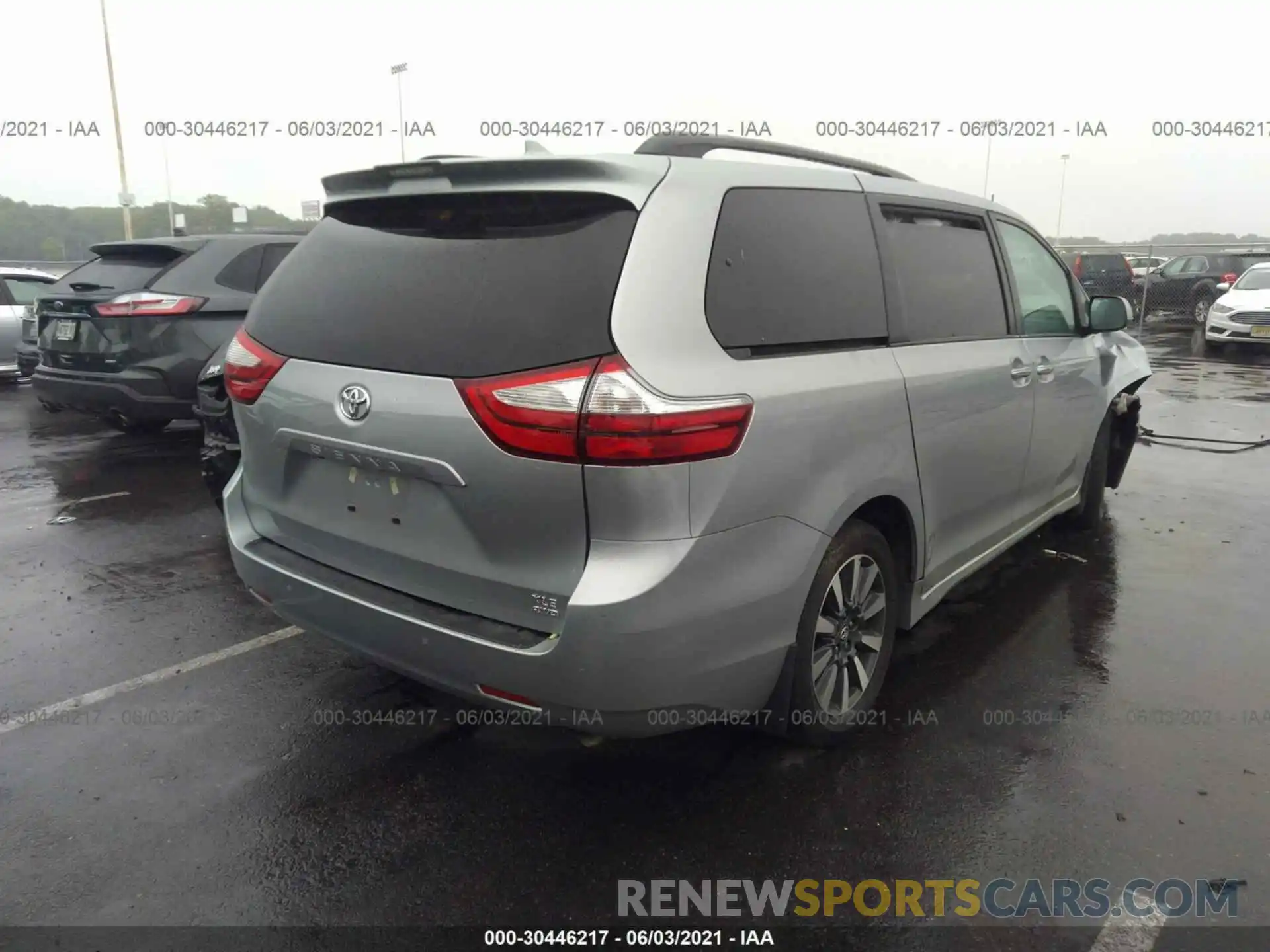 4 Фотография поврежденного автомобиля 5TDDZ3DC5KS219291 TOYOTA SIENNA 2019