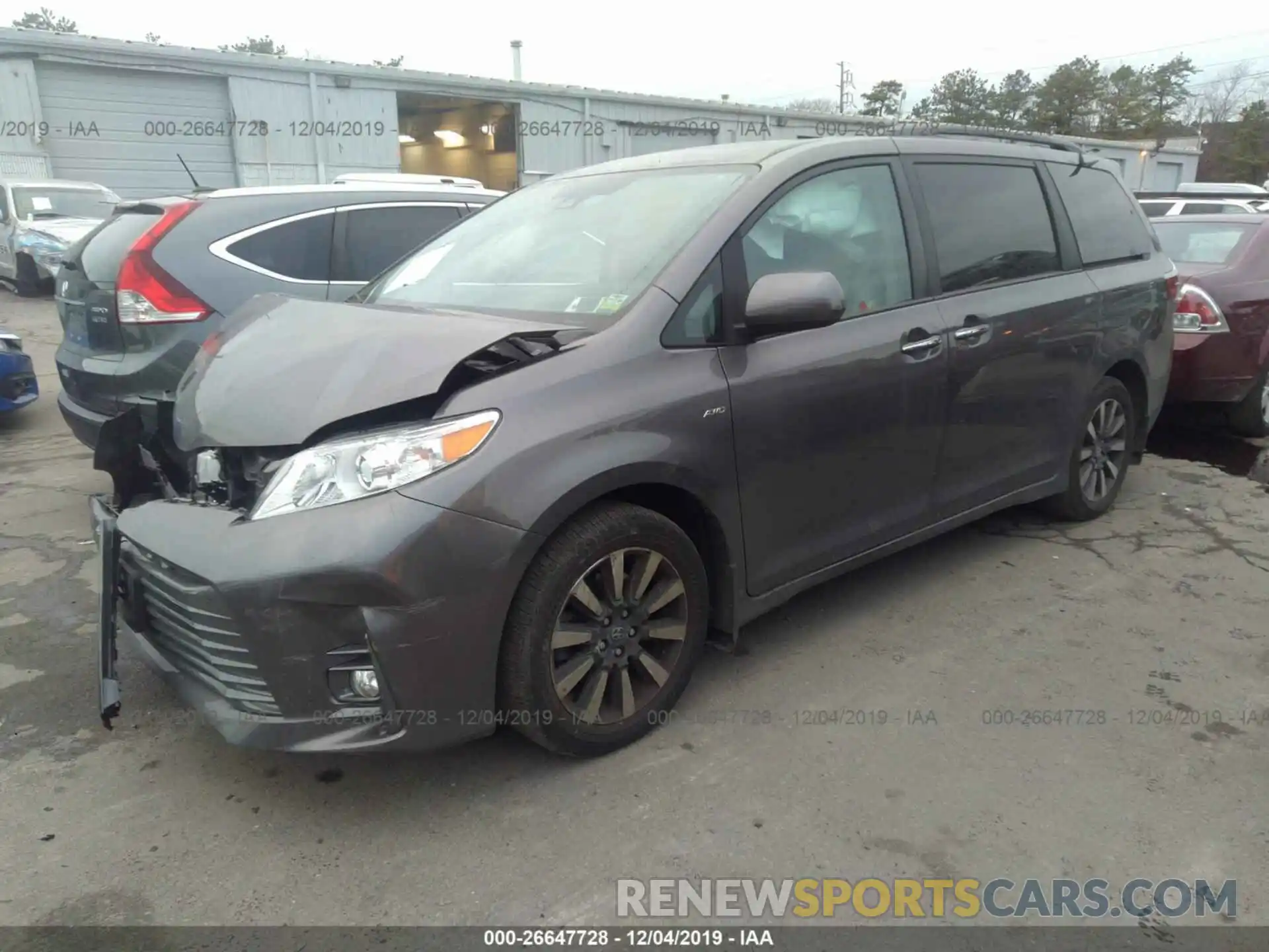 2 Фотография поврежденного автомобиля 5TDDZ3DC5KS219548 TOYOTA SIENNA 2019