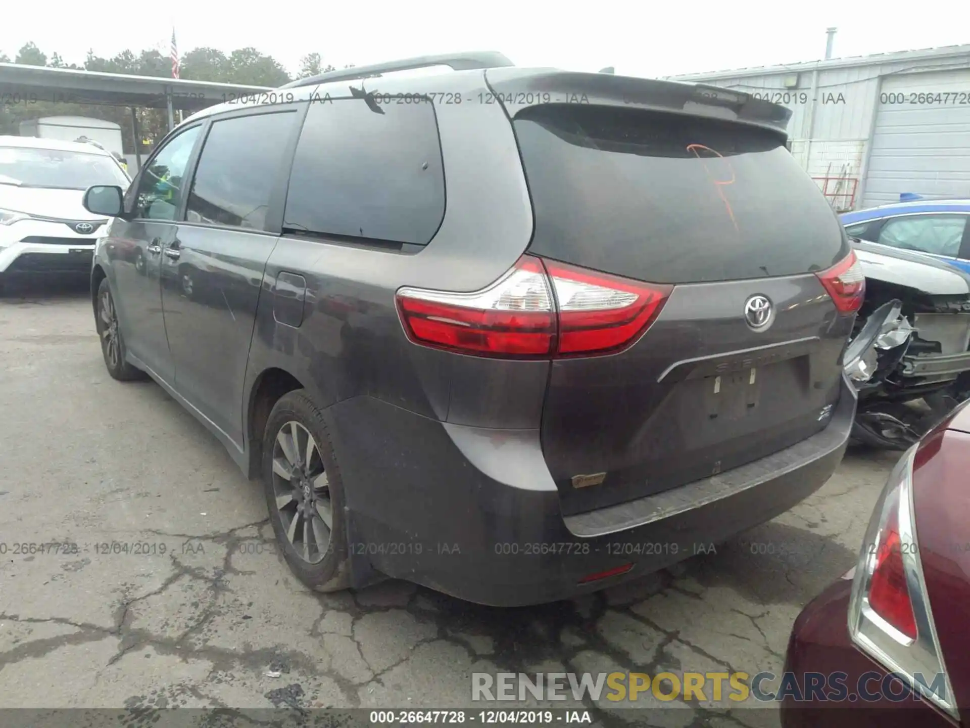 3 Фотография поврежденного автомобиля 5TDDZ3DC5KS219548 TOYOTA SIENNA 2019