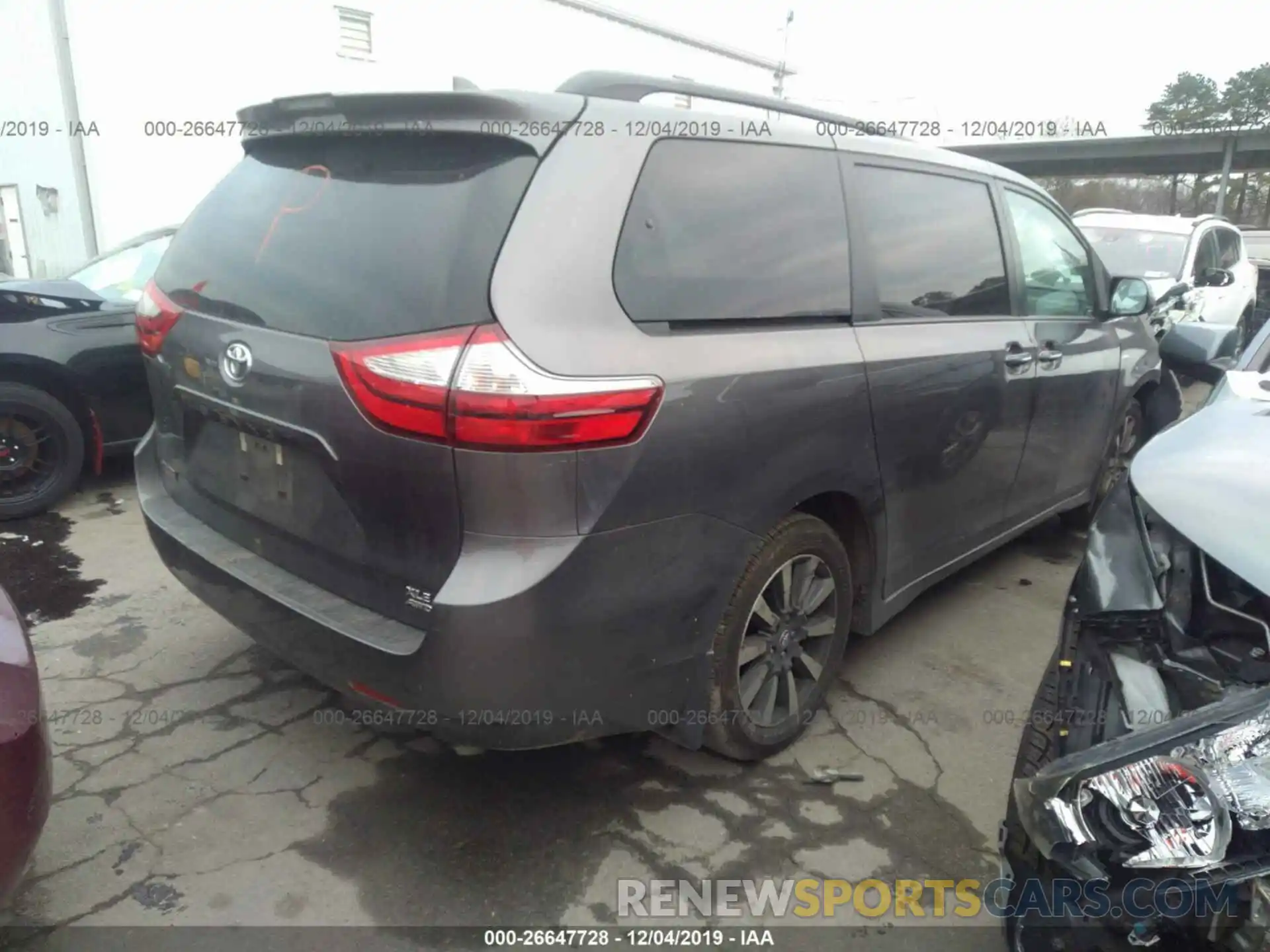 4 Фотография поврежденного автомобиля 5TDDZ3DC5KS219548 TOYOTA SIENNA 2019