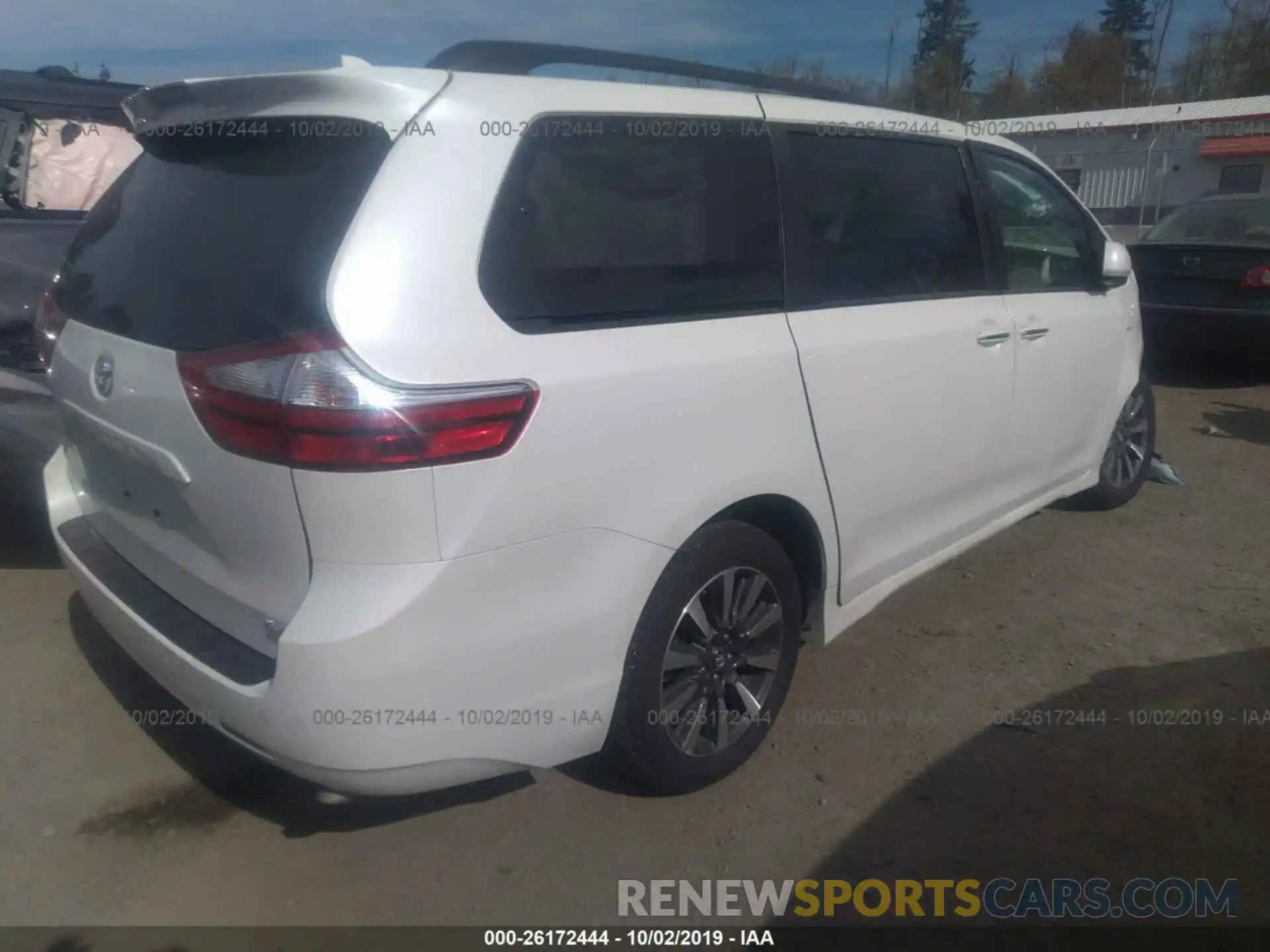 4 Фотография поврежденного автомобиля 5TDDZ3DC5KS220537 TOYOTA SIENNA 2019