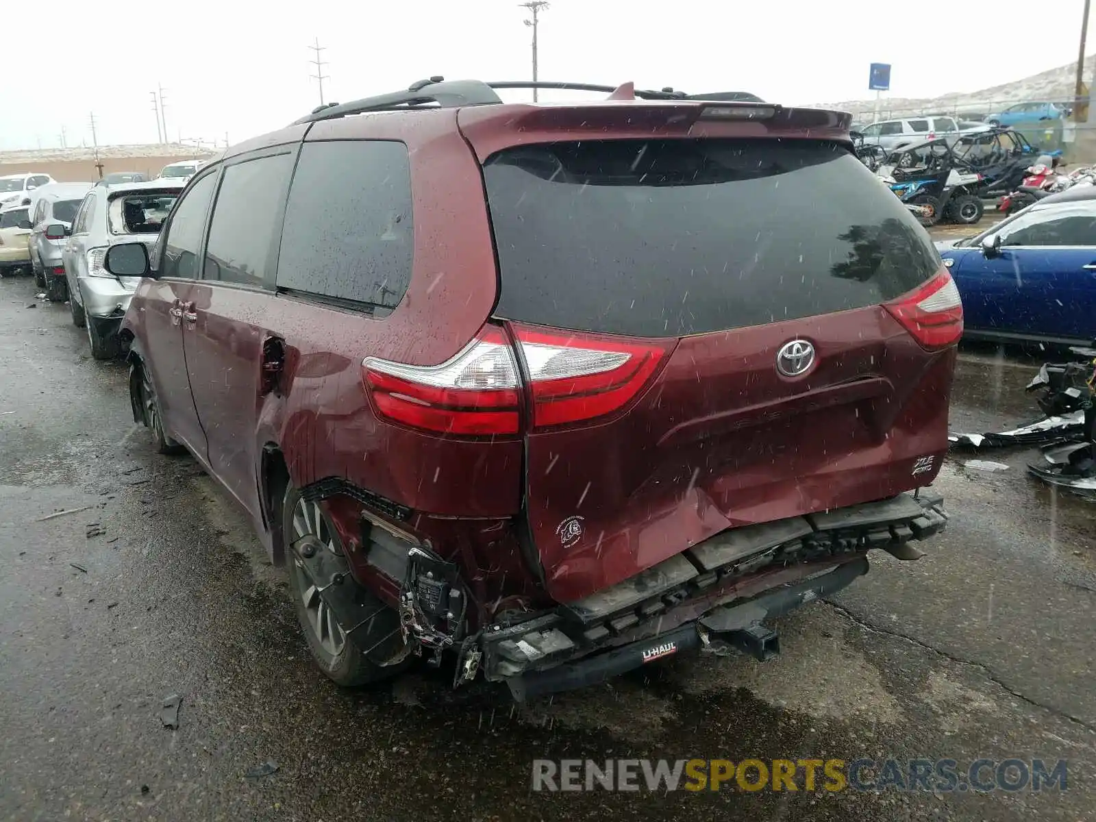 3 Фотография поврежденного автомобиля 5TDDZ3DC5KS227097 TOYOTA SIENNA 2019