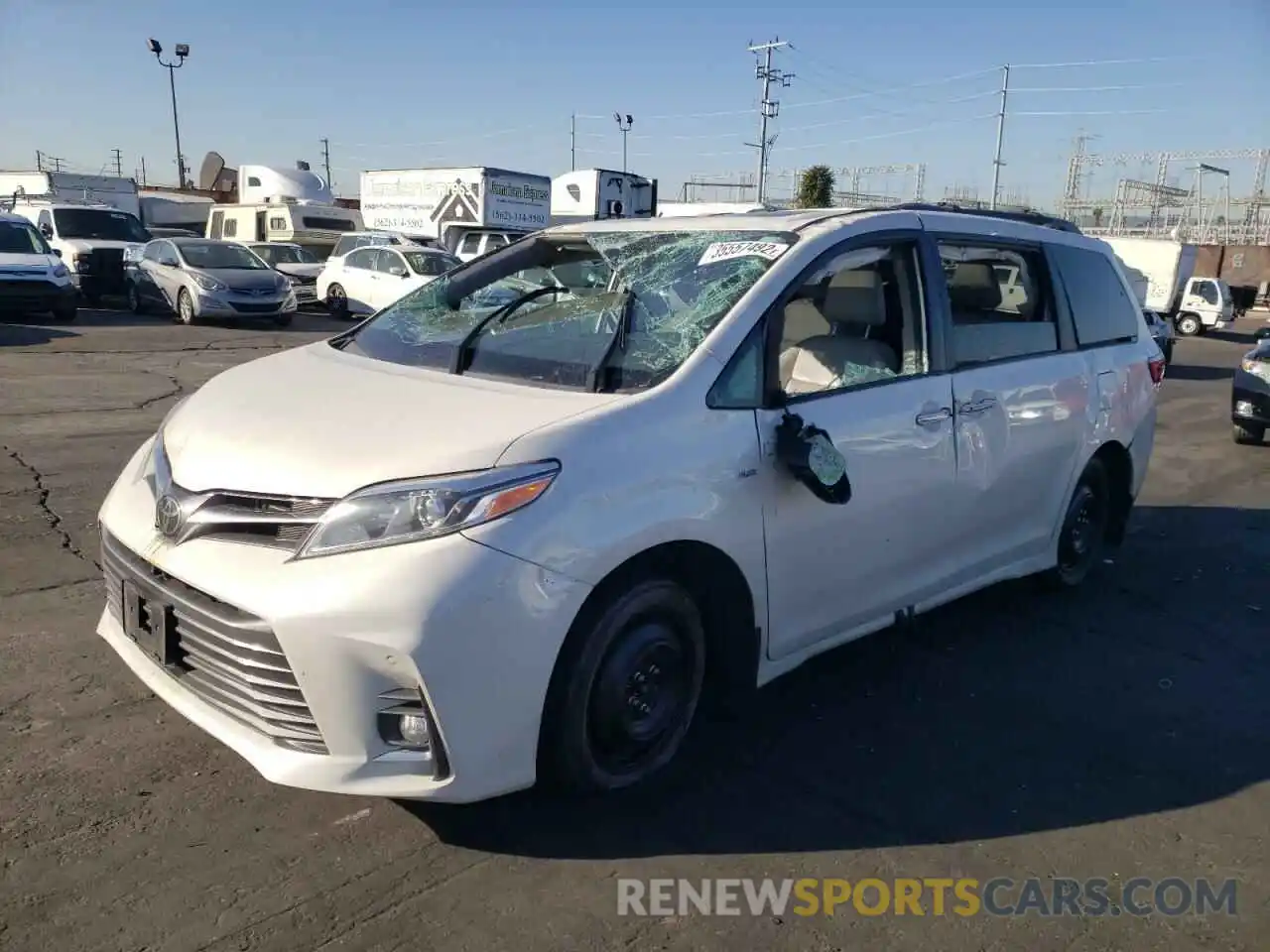 2 Фотография поврежденного автомобиля 5TDDZ3DC6KS209966 TOYOTA SIENNA 2019