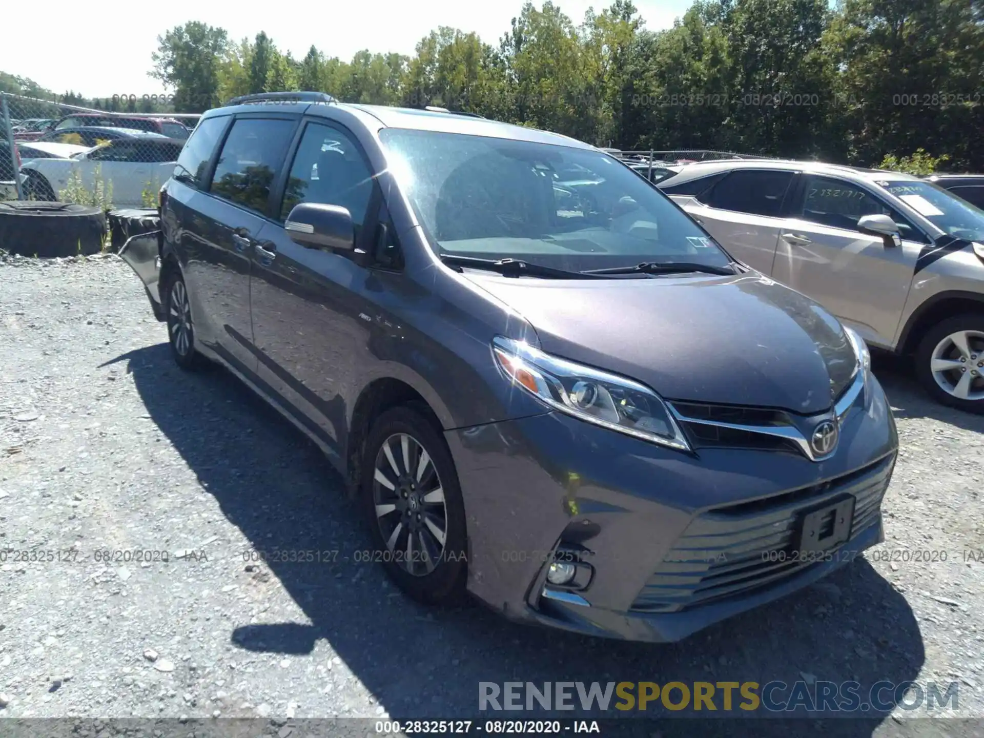 1 Photograph of a damaged car 5TDDZ3DC6KS215332 TOYOTA SIENNA 2019