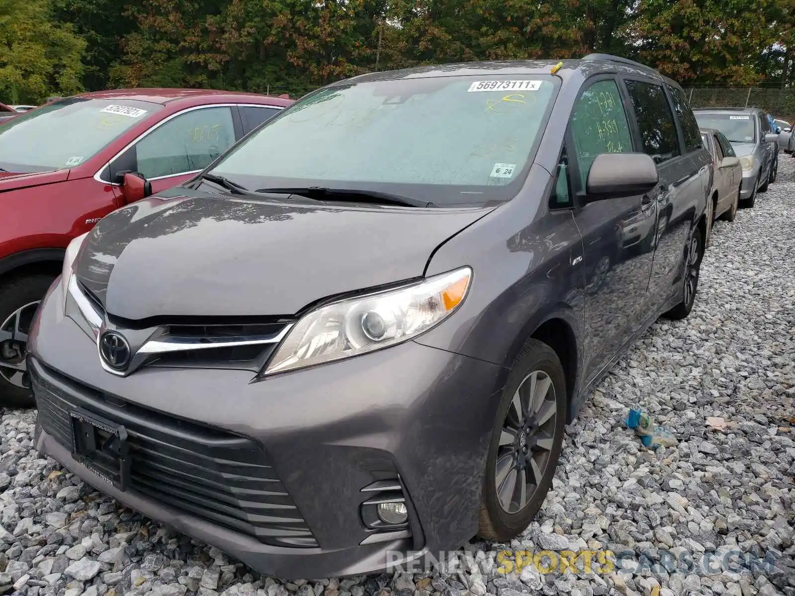 2 Фотография поврежденного автомобиля 5TDDZ3DC6KS225374 TOYOTA SIENNA 2019