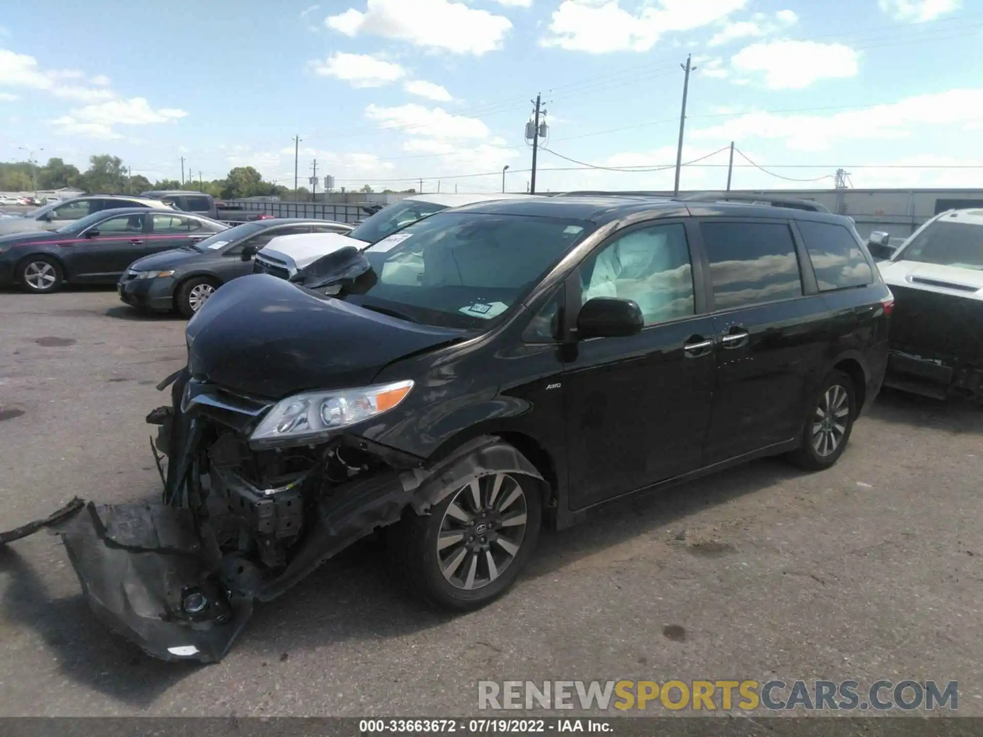 2 Фотография поврежденного автомобиля 5TDDZ3DC7KS213718 TOYOTA SIENNA 2019