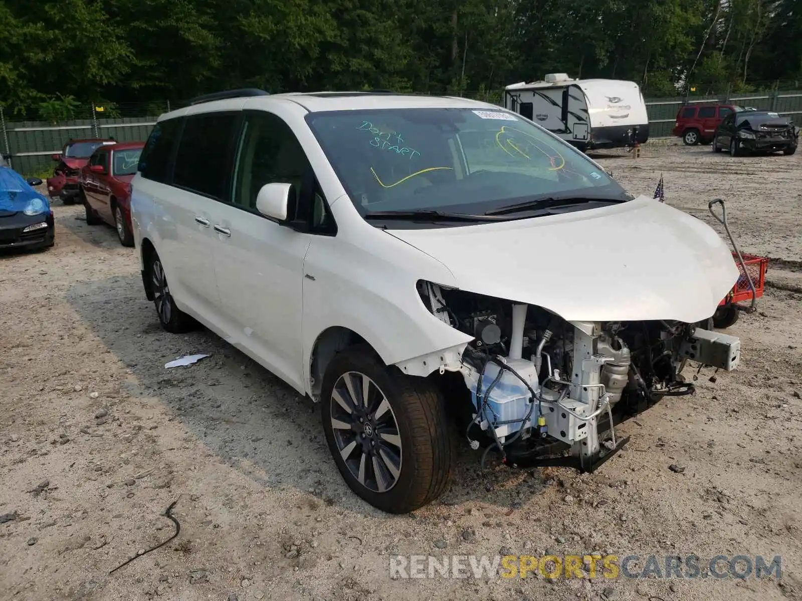 1 Photograph of a damaged car 5TDDZ3DC7KS223360 TOYOTA SIENNA 2019