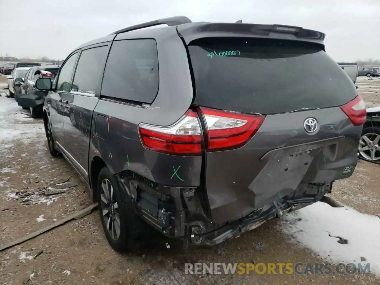 3 Фотография поврежденного автомобиля 5TDDZ3DC8KS211671 TOYOTA SIENNA 2019