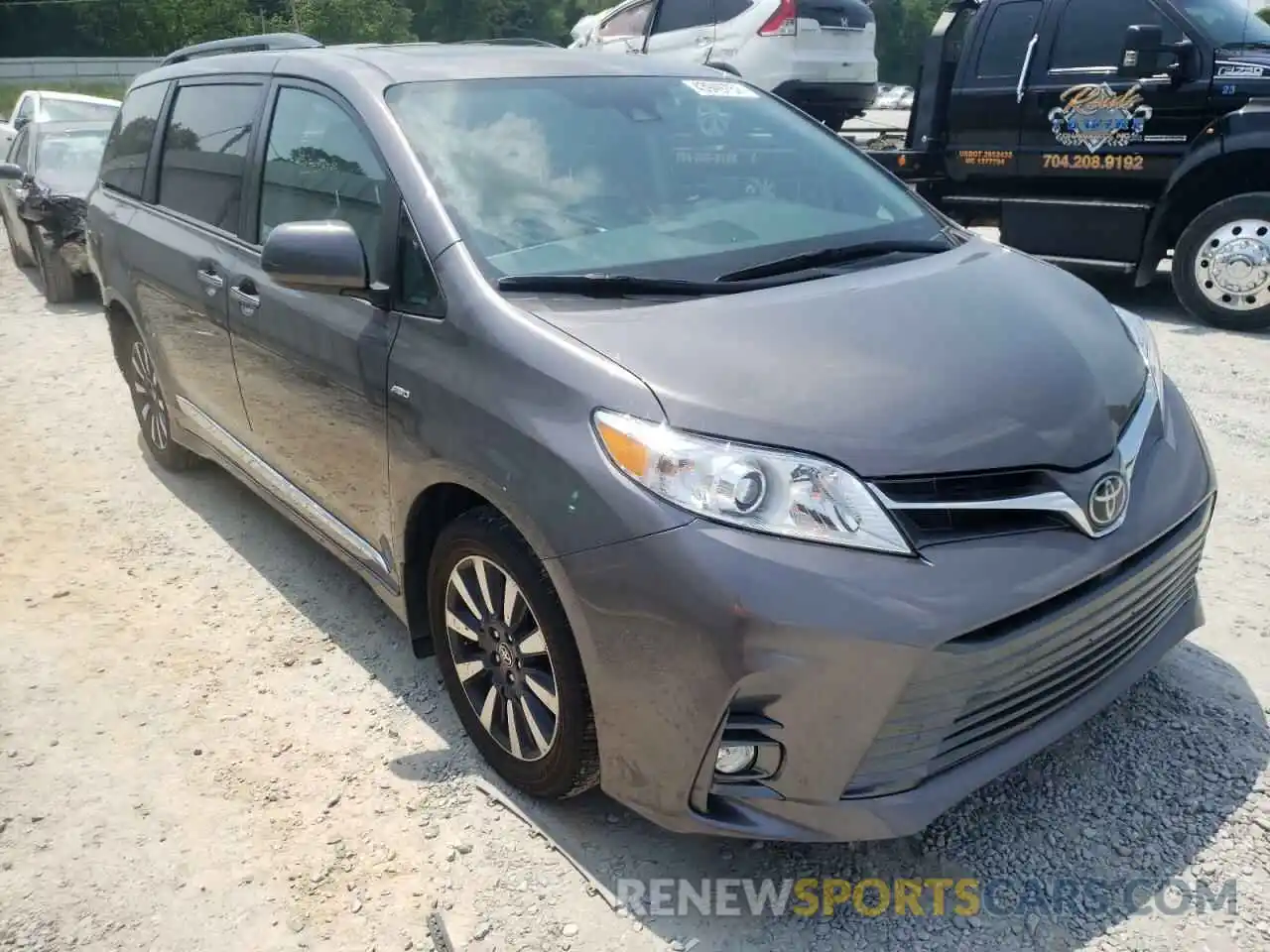 1 Photograph of a damaged car 5TDDZ3DC8KS224419 TOYOTA SIENNA 2019