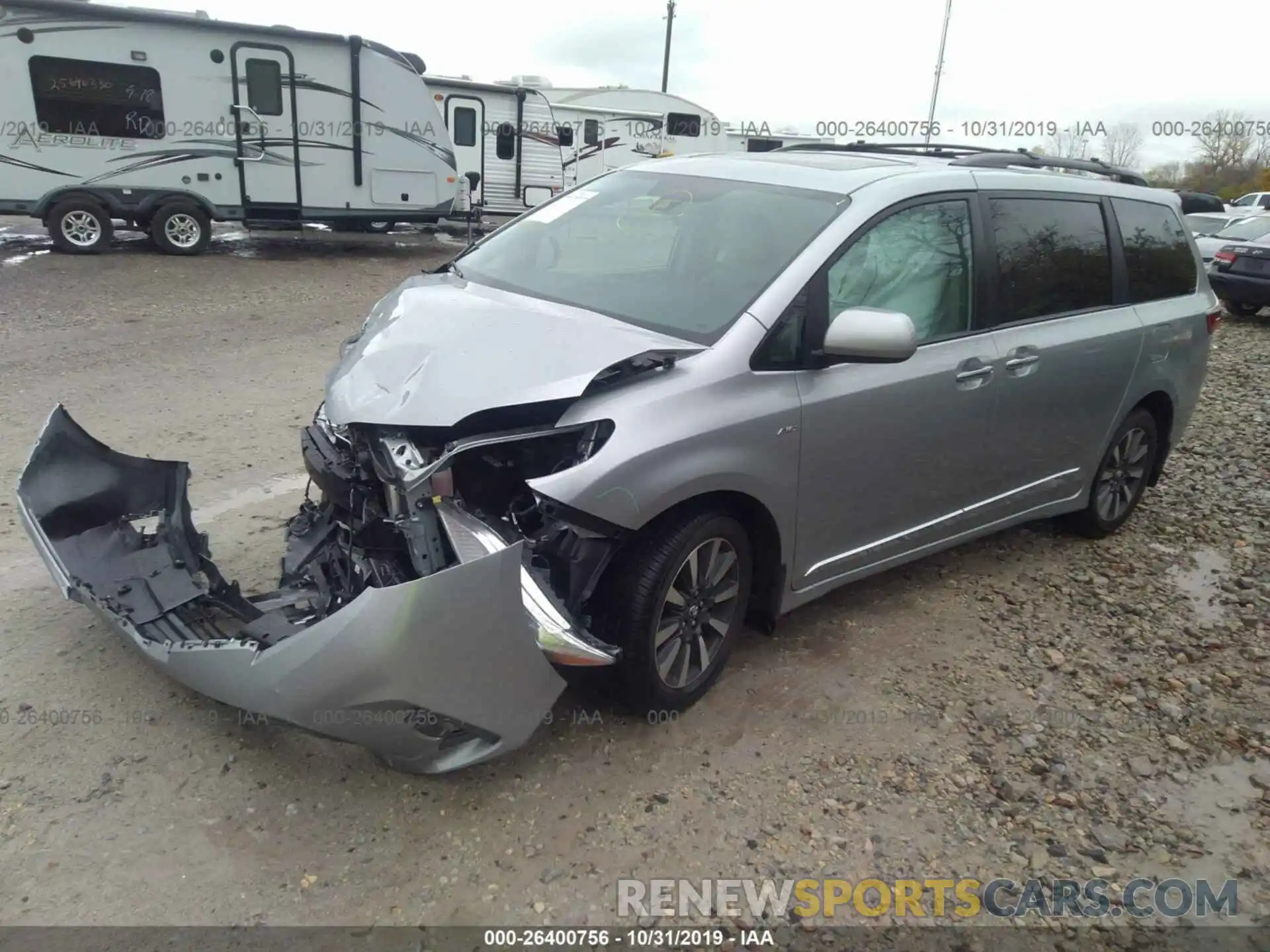 2 Photograph of a damaged car 5TDDZ3DC8KS224467 TOYOTA SIENNA 2019