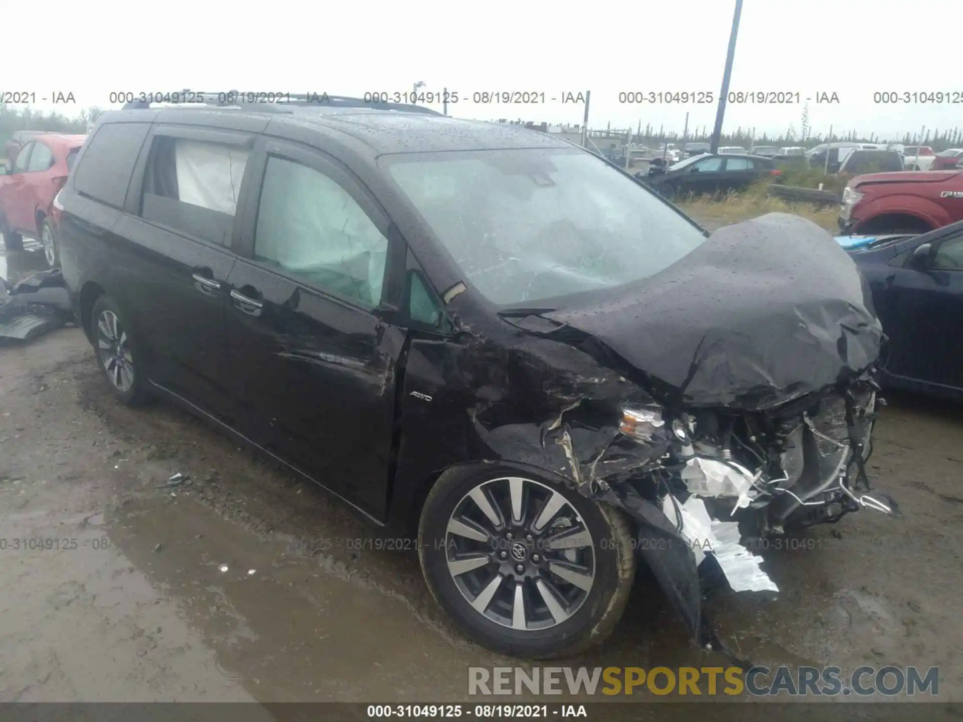 1 Photograph of a damaged car 5TDDZ3DC9KS224834 TOYOTA SIENNA 2019