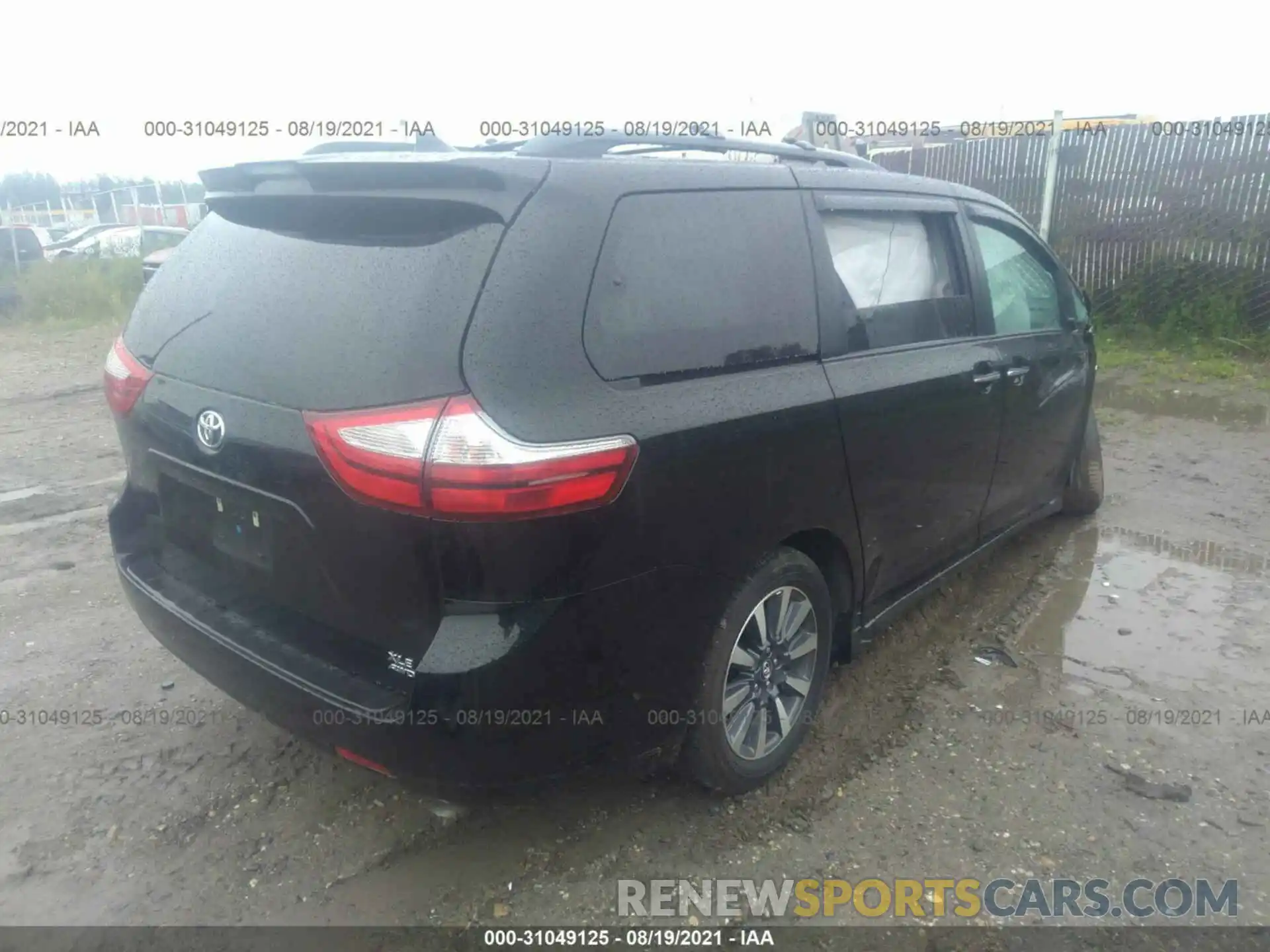 4 Фотография поврежденного автомобиля 5TDDZ3DC9KS224834 TOYOTA SIENNA 2019