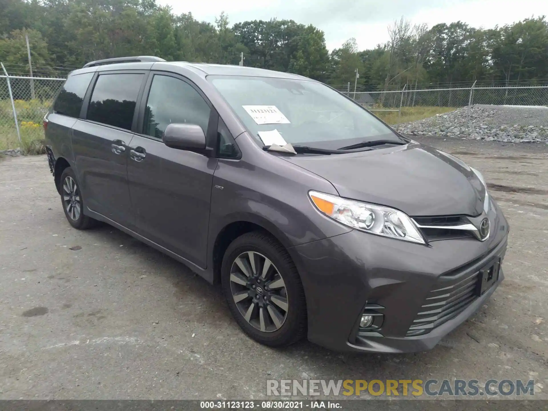 1 Photograph of a damaged car 5TDDZ3DCXKS221988 TOYOTA SIENNA 2019