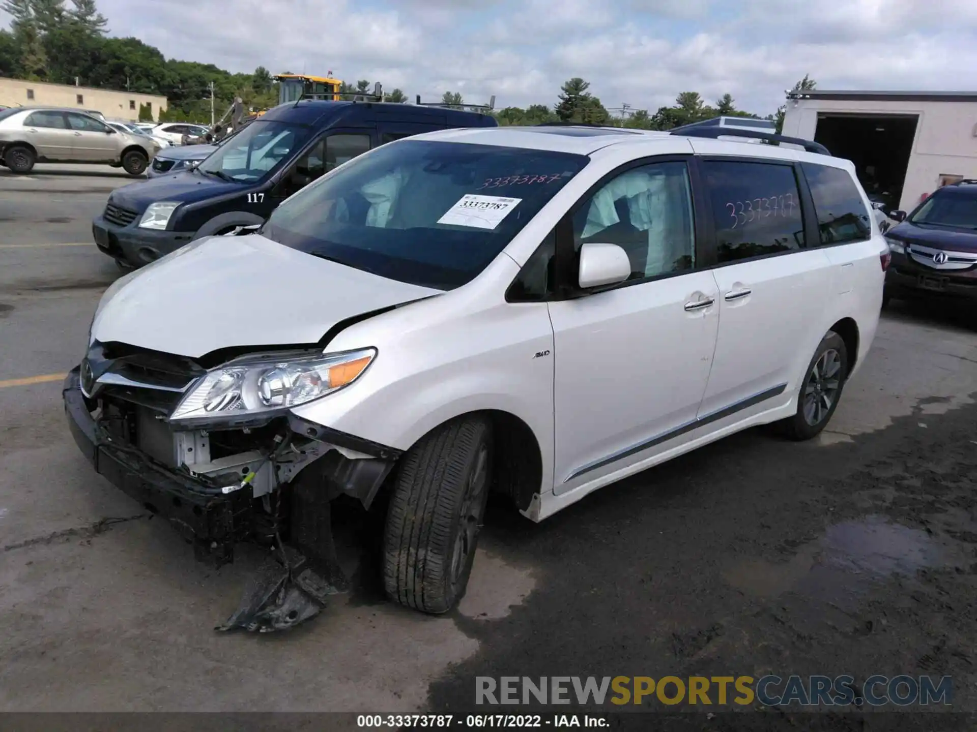 2 Фотография поврежденного автомобиля 5TDDZ3DCXKS222204 TOYOTA SIENNA 2019