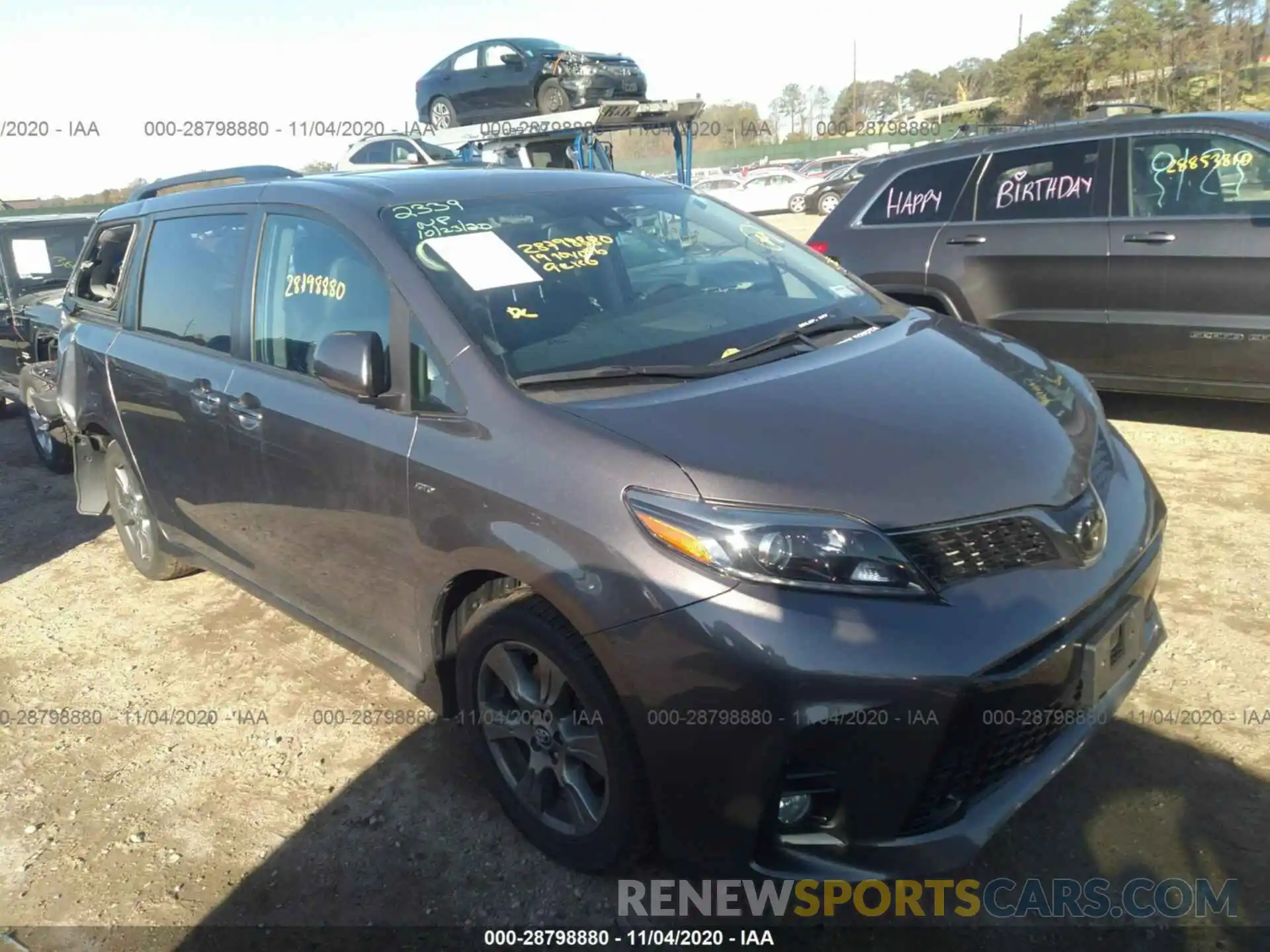 1 Photograph of a damaged car 5TDEZ3DC4KS215320 TOYOTA SIENNA 2019