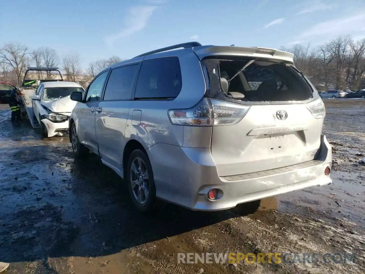 3 Фотография поврежденного автомобиля 5TDEZ3DC4KS220422 TOYOTA SIENNA 2019