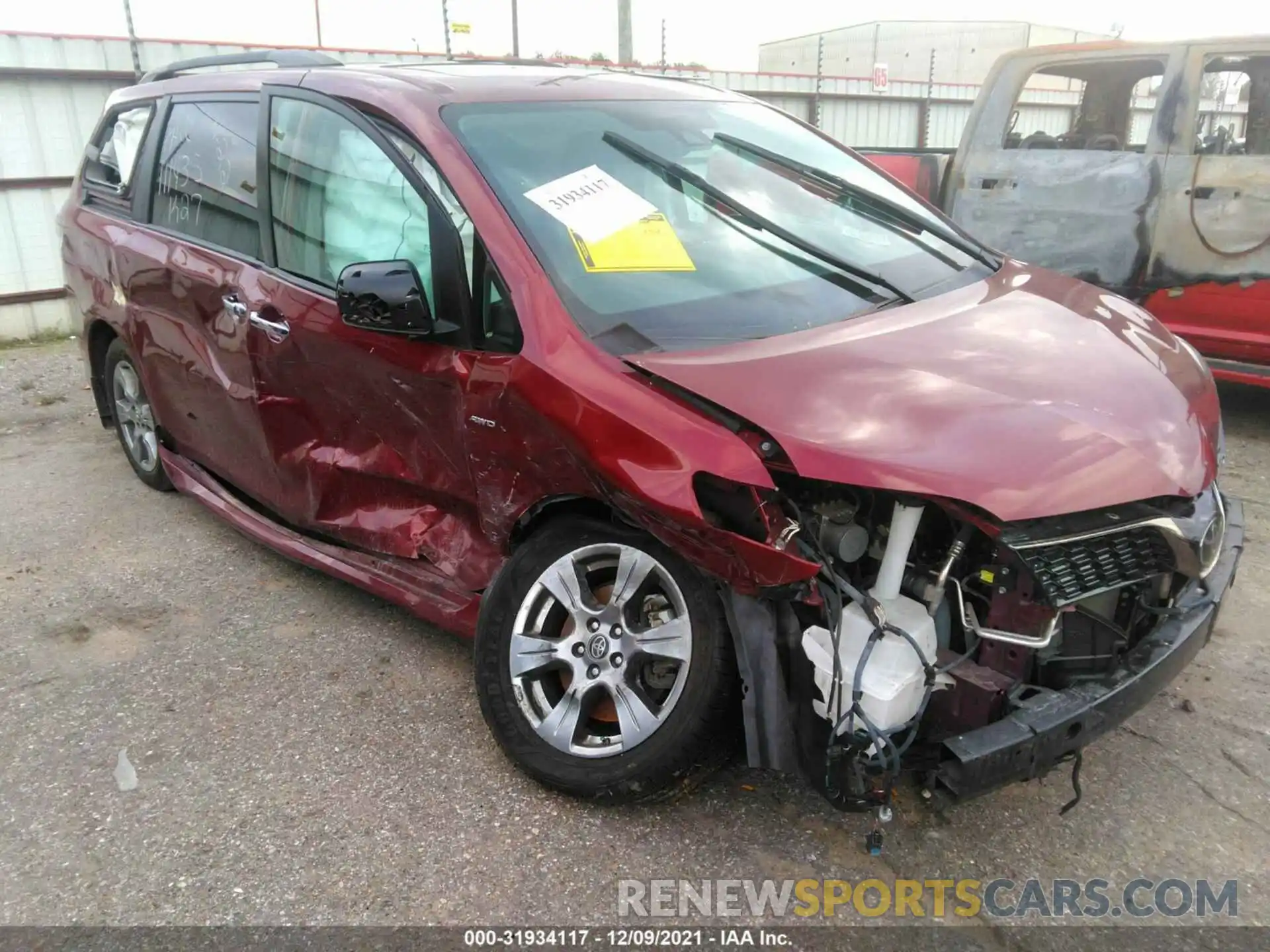 6 Фотография поврежденного автомобиля 5TDEZ3DC6KS216159 TOYOTA SIENNA 2019