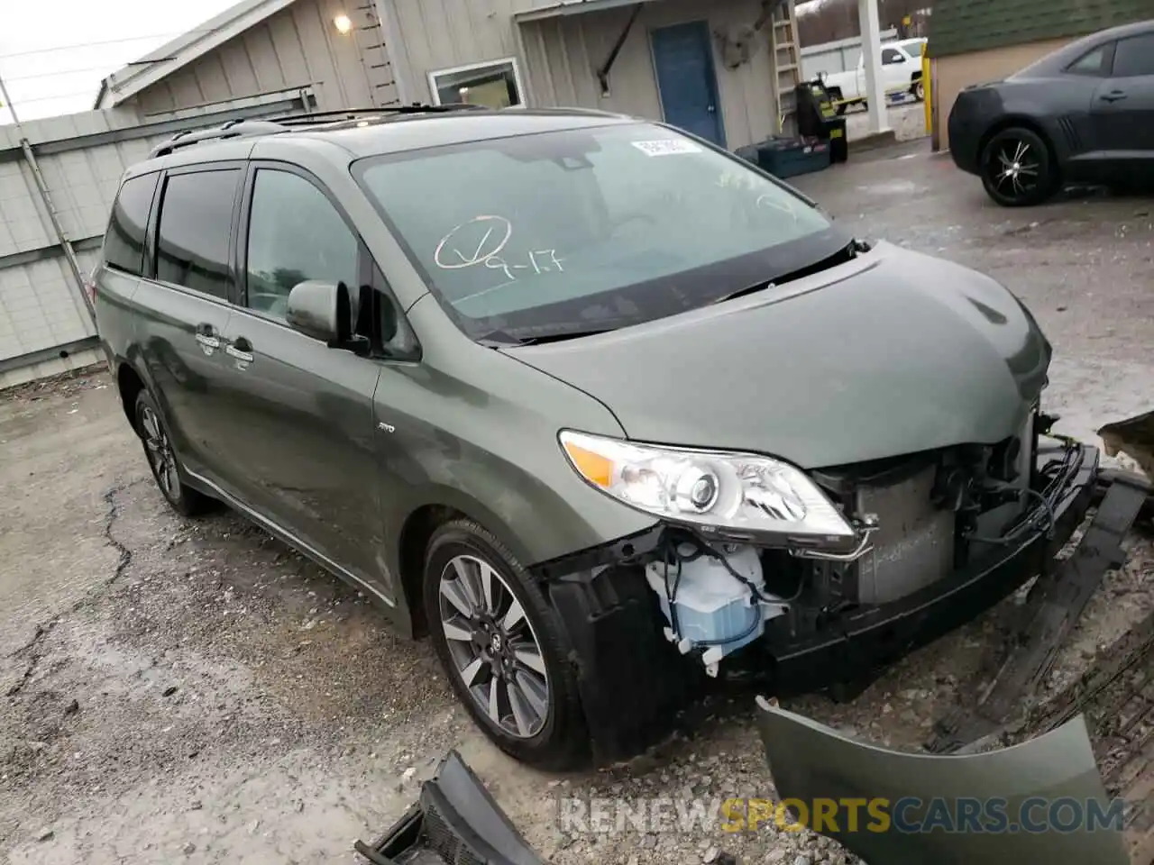 1 Photograph of a damaged car 5TDJZ3DC1KS223907 TOYOTA SIENNA 2019