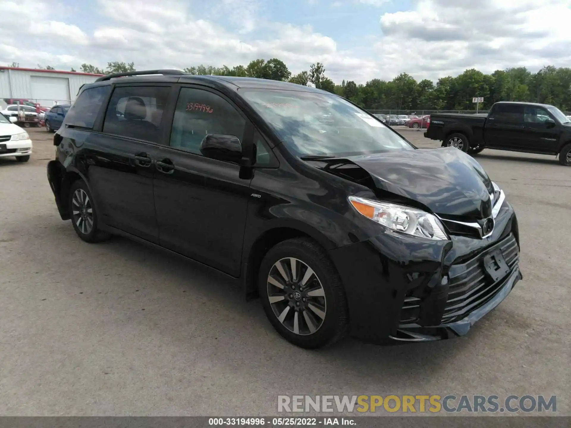 1 Photograph of a damaged car 5TDJZ3DC2KS214276 TOYOTA SIENNA 2019