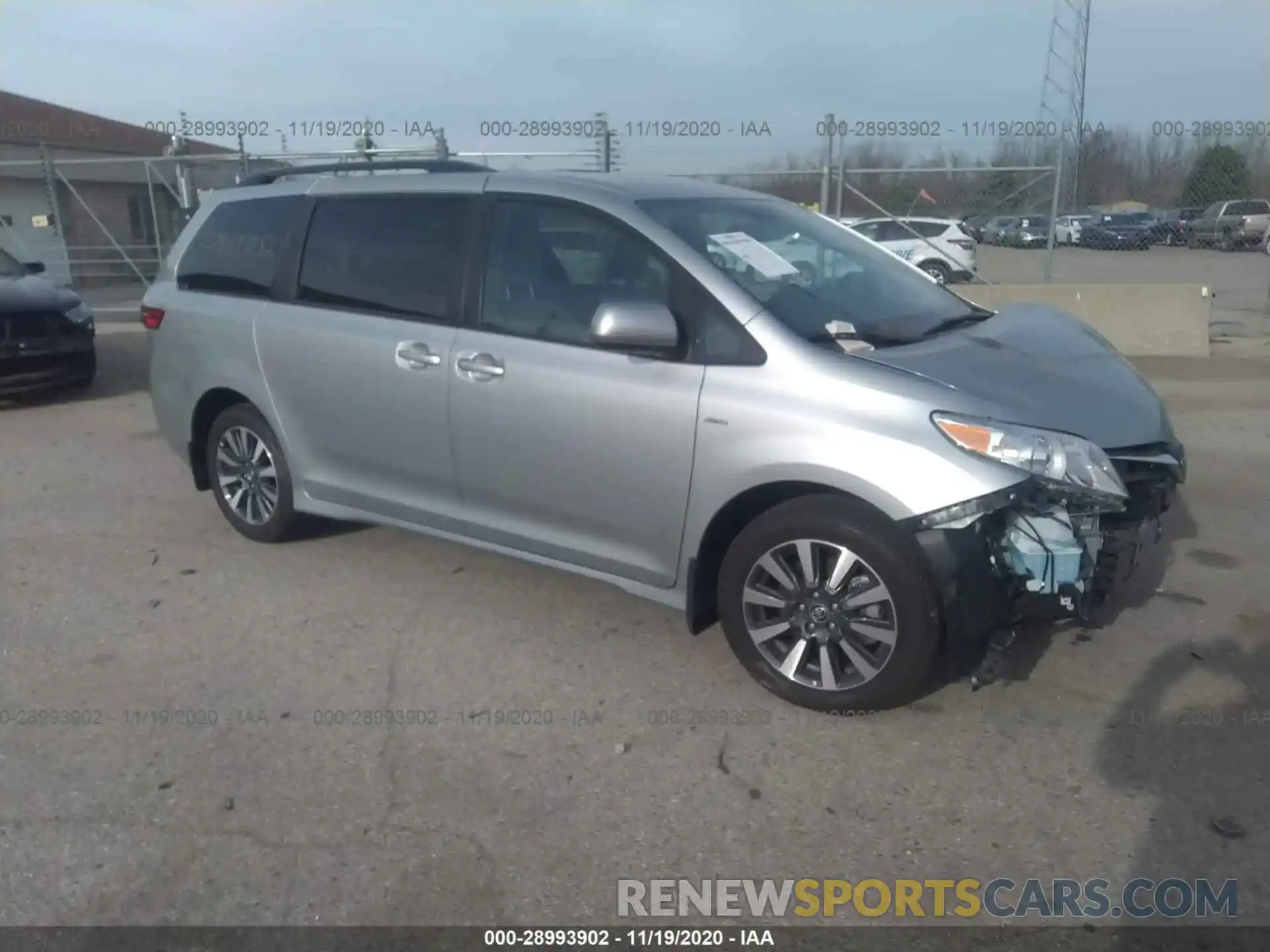 1 Photograph of a damaged car 5TDJZ3DC3KS223259 TOYOTA SIENNA 2019