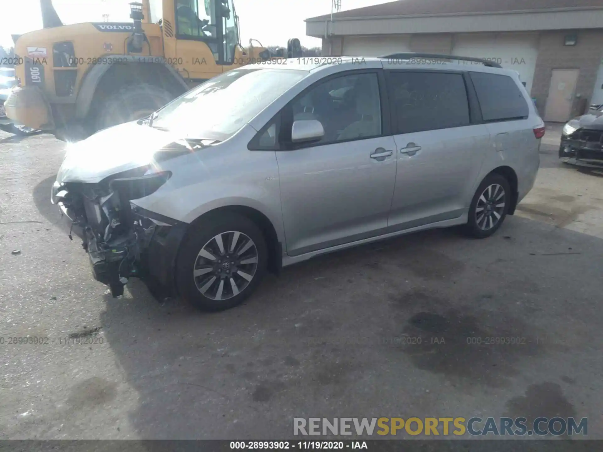 2 Фотография поврежденного автомобиля 5TDJZ3DC3KS223259 TOYOTA SIENNA 2019