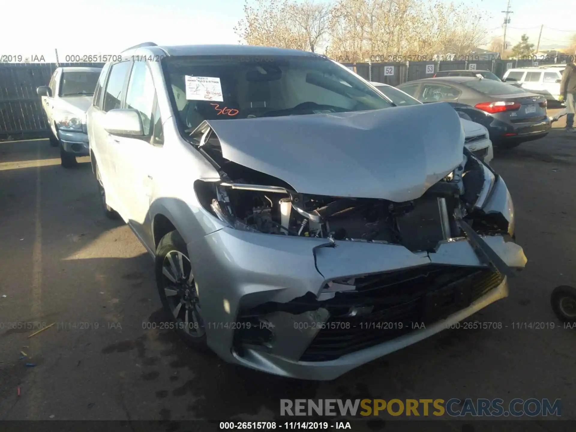 6 Photograph of a damaged car 5TDJZ3DC4KS222380 TOYOTA SIENNA 2019