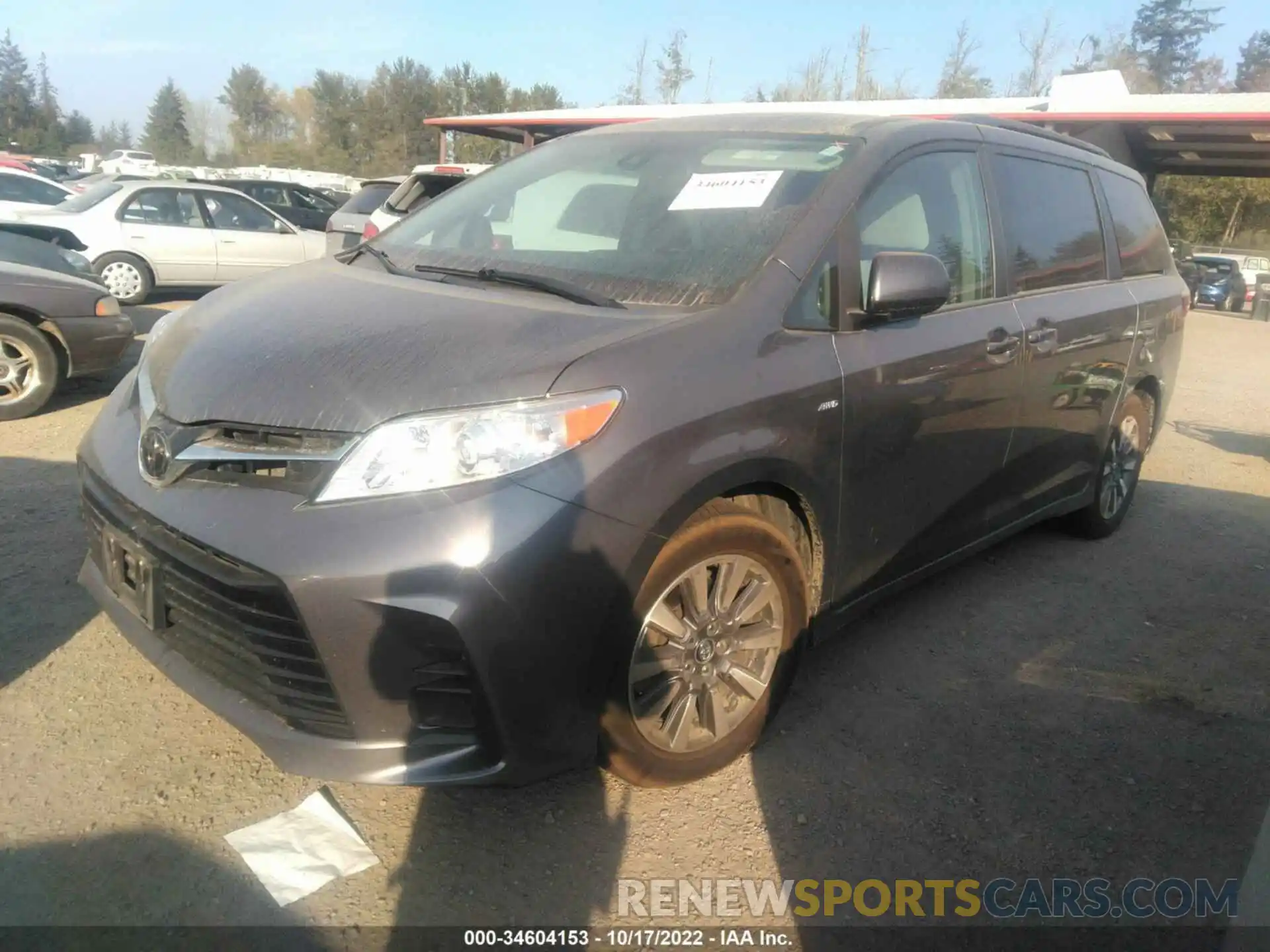 2 Photograph of a damaged car 5TDJZ3DC5KS225546 TOYOTA SIENNA 2019