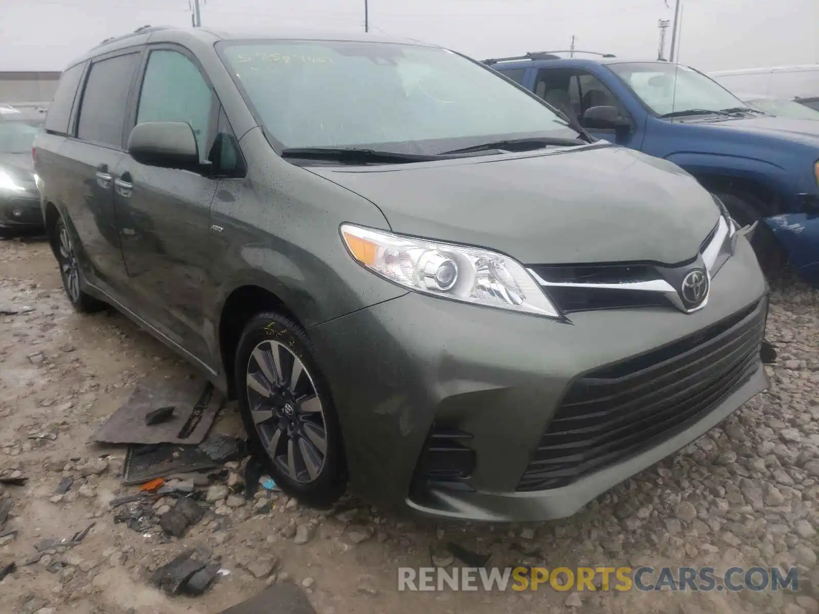 1 Photograph of a damaged car 5TDJZ3DC8KS215383 TOYOTA SIENNA 2019