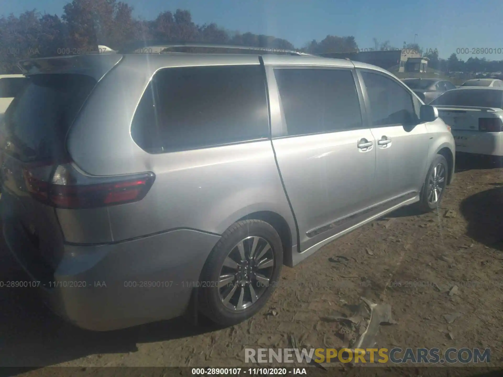 4 Фотография поврежденного автомобиля 5TDJZ3DC9KS215795 TOYOTA SIENNA 2019