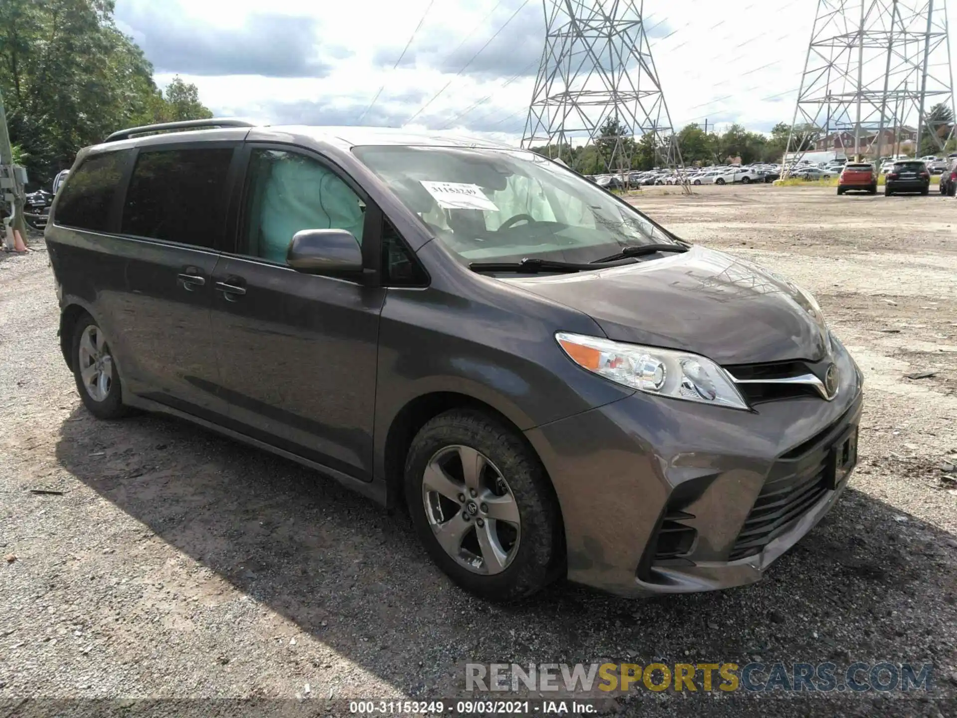 1 Photograph of a damaged car 5TDKZ3DC0KS001556 TOYOTA SIENNA 2019