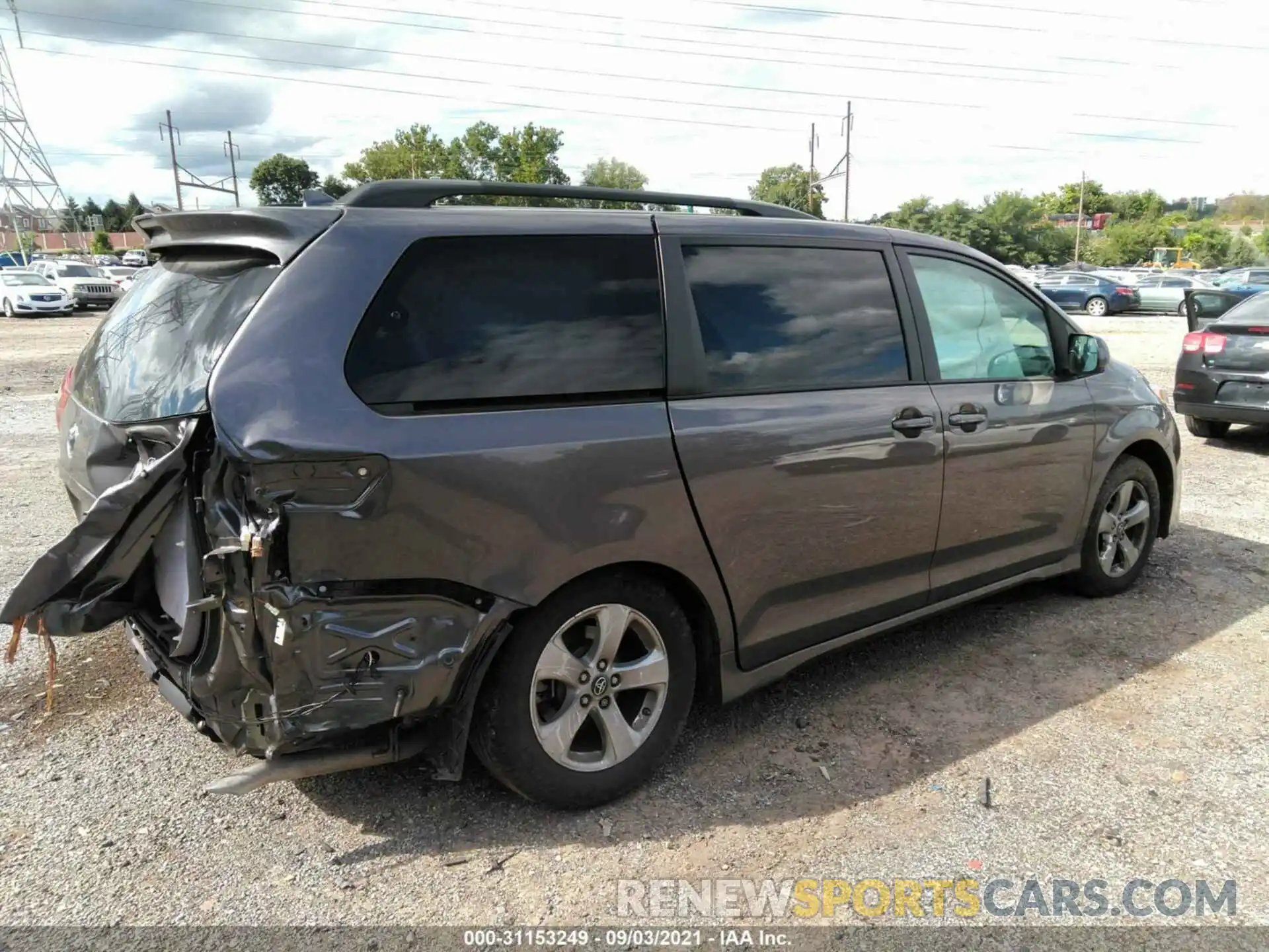 4 Фотография поврежденного автомобиля 5TDKZ3DC0KS001556 TOYOTA SIENNA 2019