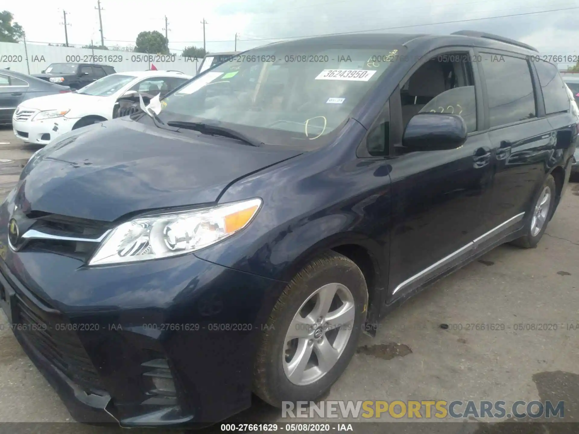 2 Photograph of a damaged car 5TDKZ3DC0KS974551 TOYOTA SIENNA 2019