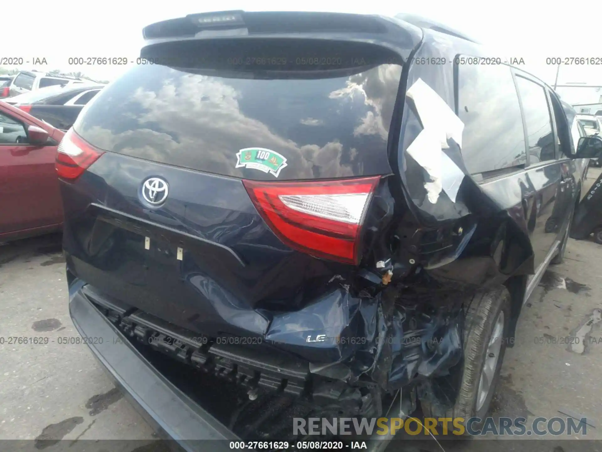 6 Photograph of a damaged car 5TDKZ3DC0KS974551 TOYOTA SIENNA 2019