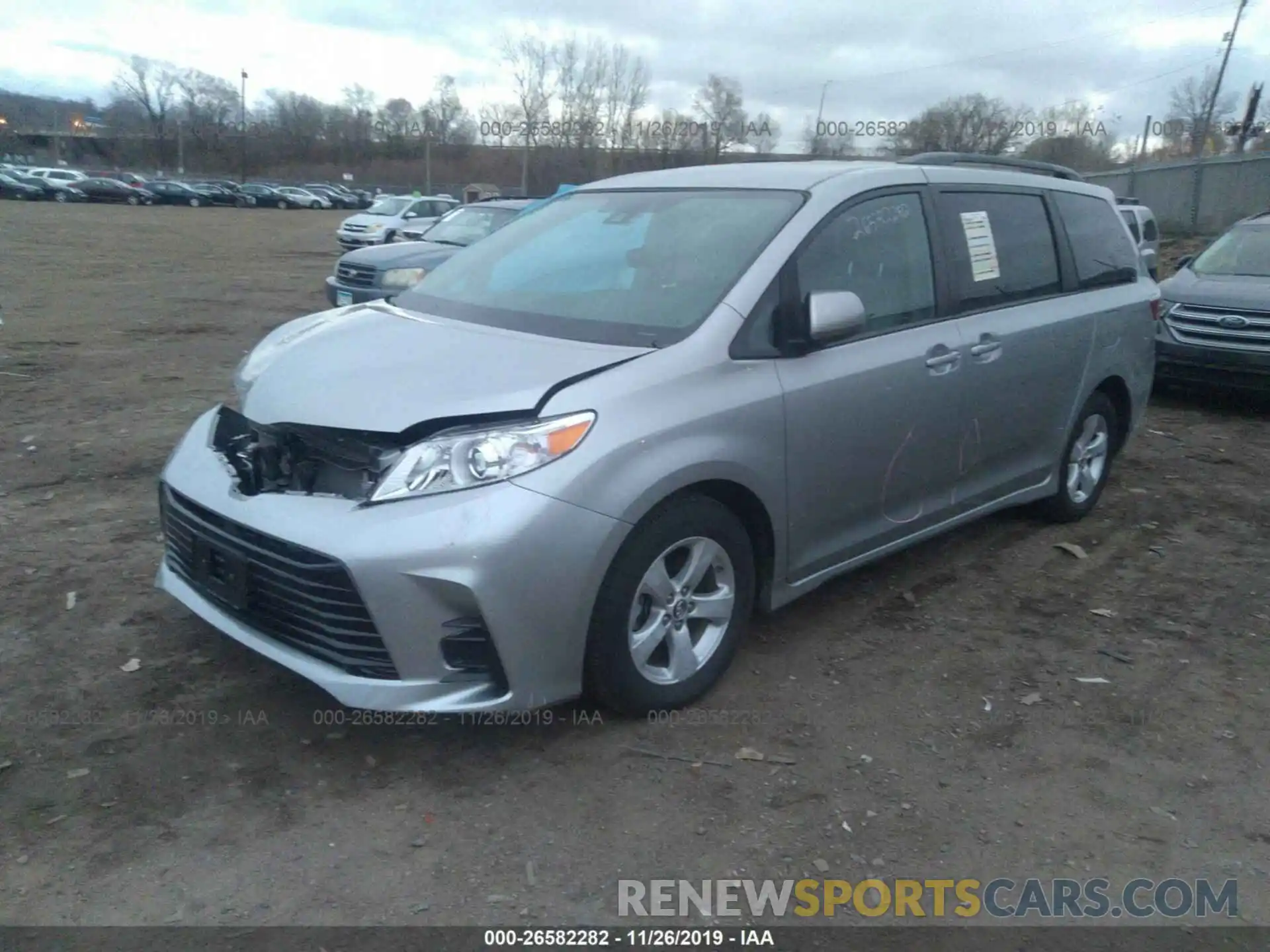 2 Photograph of a damaged car 5TDKZ3DC0KS994346 TOYOTA SIENNA 2019