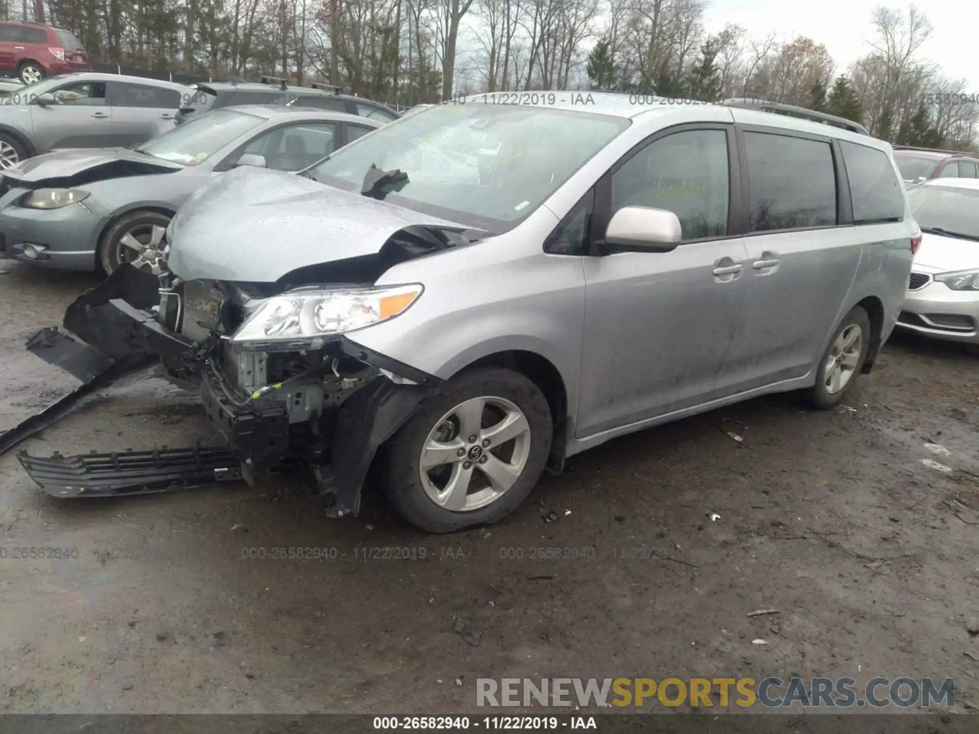 2 Photograph of a damaged car 5TDKZ3DC0KS999336 TOYOTA SIENNA 2019