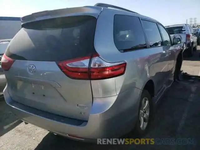 4 Photograph of a damaged car 5TDKZ3DC1KS979628 TOYOTA SIENNA 2019