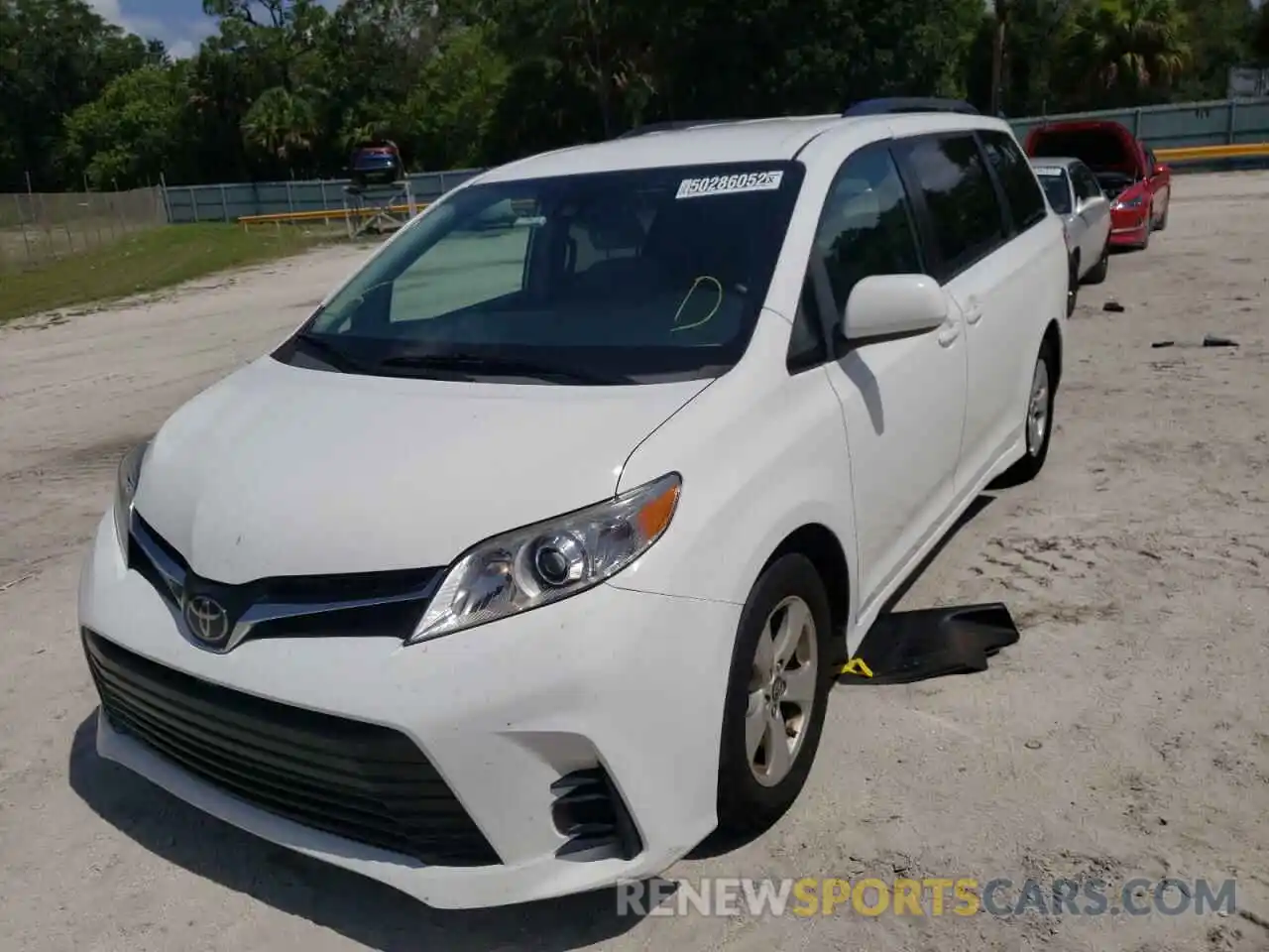 2 Photograph of a damaged car 5TDKZ3DC1KS992296 TOYOTA SIENNA 2019