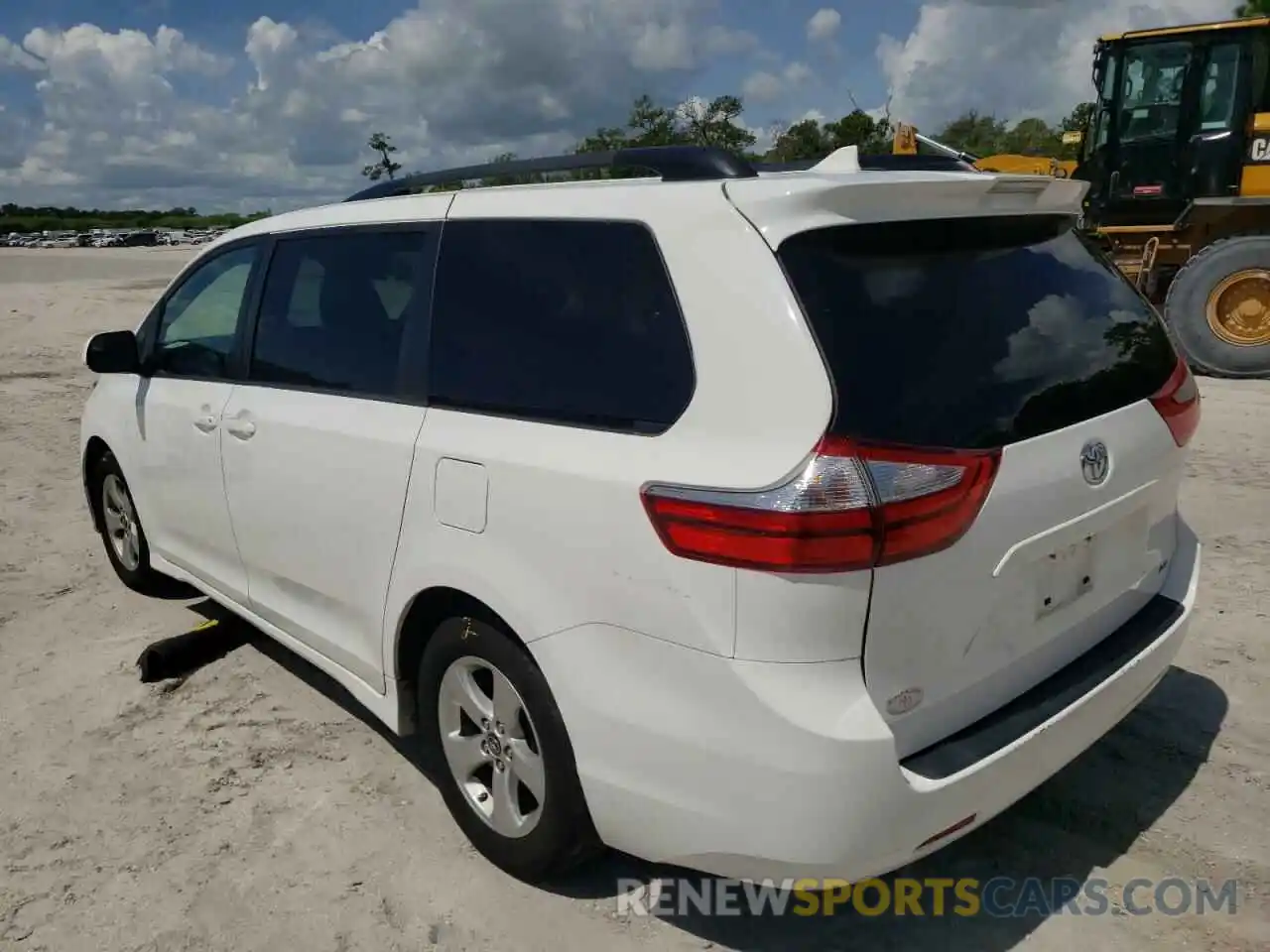 3 Photograph of a damaged car 5TDKZ3DC1KS992296 TOYOTA SIENNA 2019