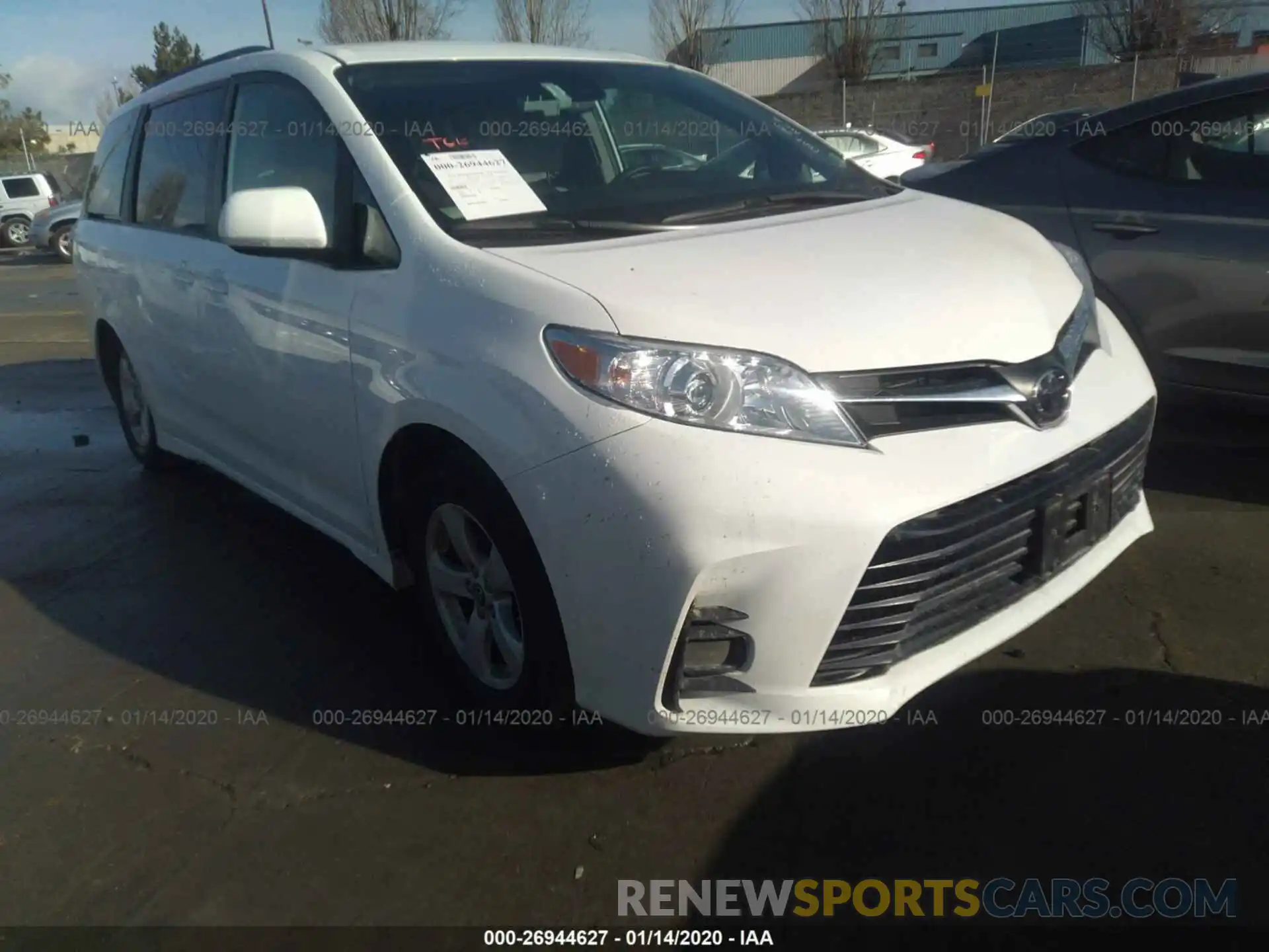 1 Photograph of a damaged car 5TDKZ3DC2KS010498 TOYOTA SIENNA 2019