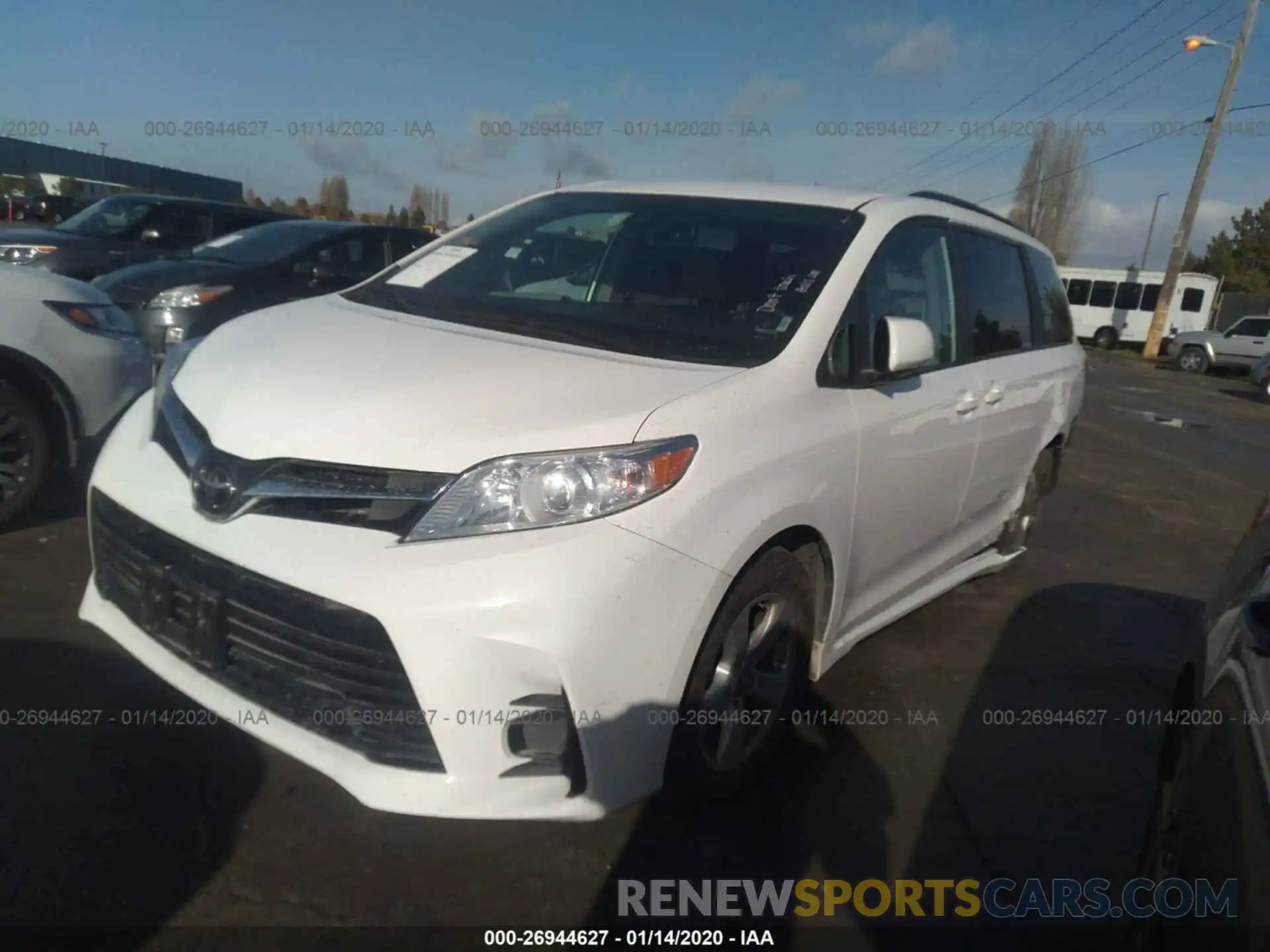 2 Photograph of a damaged car 5TDKZ3DC2KS010498 TOYOTA SIENNA 2019